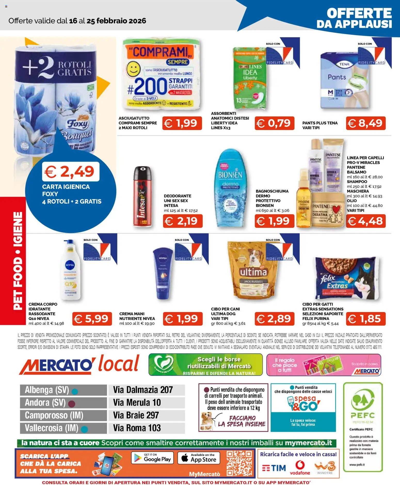 Volantino Mercatò del 16.02.2026 | Pagina: 12 | Prodotti: Maschera, Olio, The, Asciugatutto