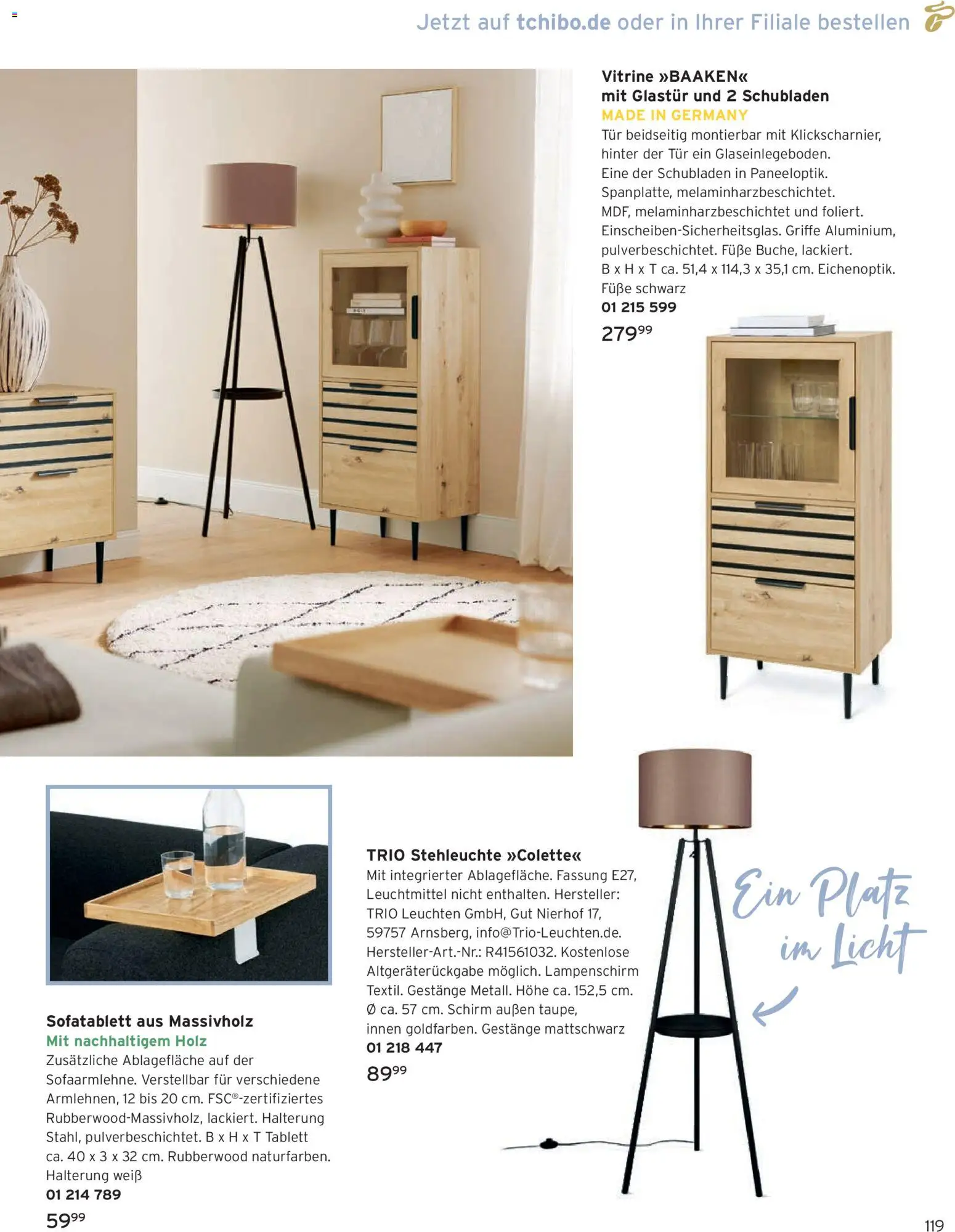 Angebote Tchibo – gültig ab 01.02.2026 | Seite: 119 | Produkte: Vitrine, Tür, Lampenschirm