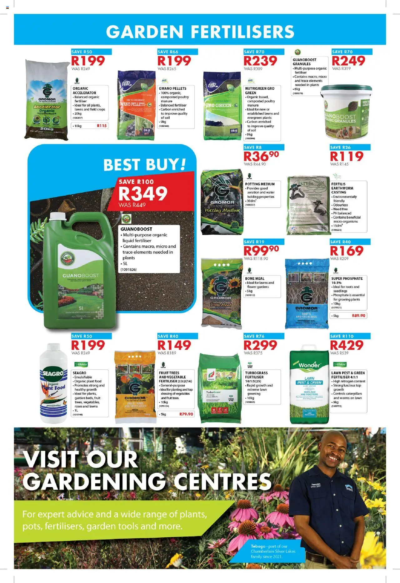 Chamberlain Spring Into Gardening │ valid from 04.08.2025 | Page: 4 | Products: Limpiador íntimo, Water, Vegetables, Fruit