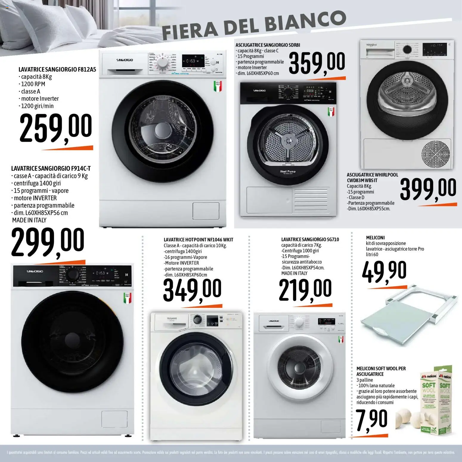 Volantino Emisfero del 28.12.2025 | Pagina: 30 | Prodotti: Centrifuga, Lavatrice, Asciugatrice, Terra