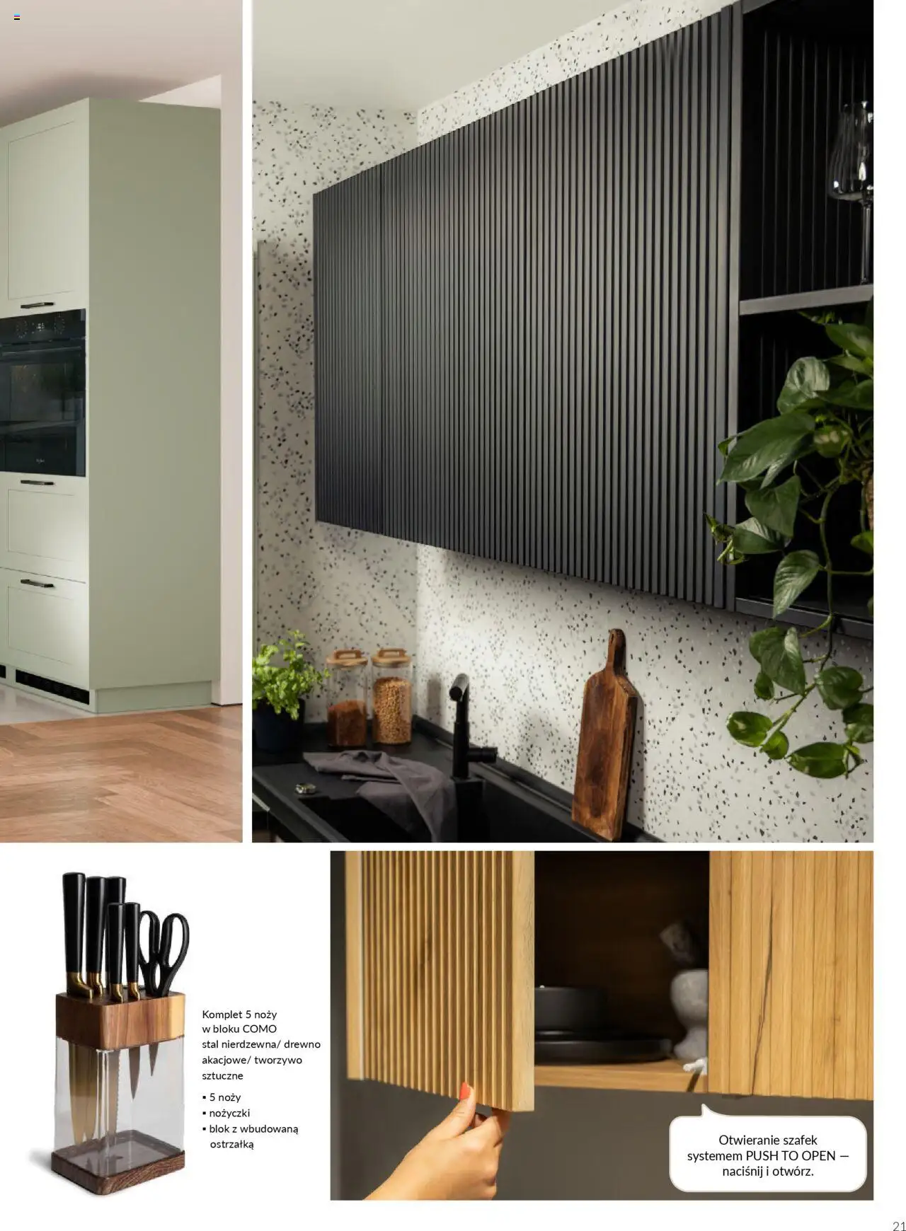 Salony Agata Gazetka - Kuchnie Qubik od 21.03.2025 | Strona: 21 | Produkty: Naciśnij