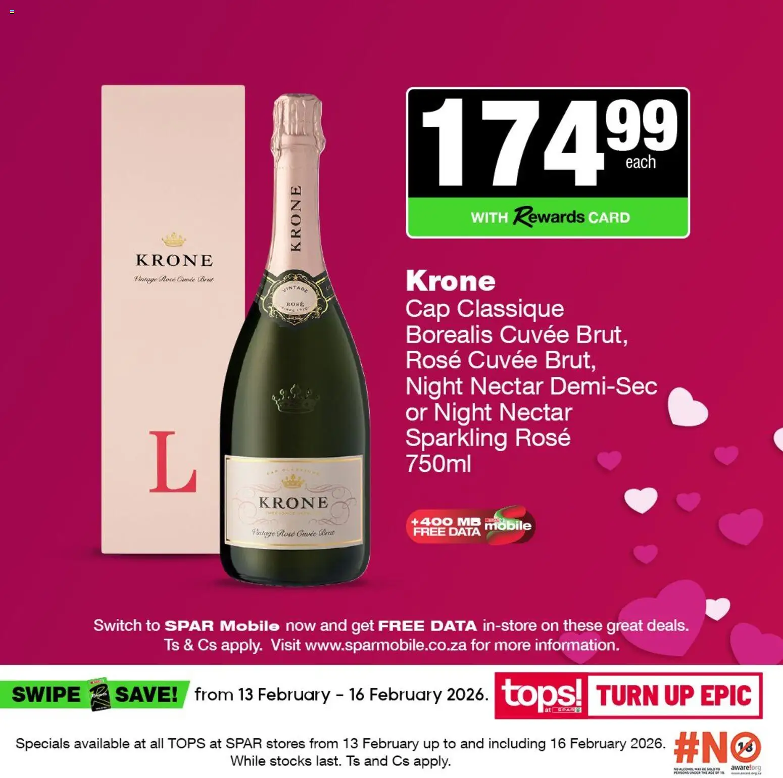 New Tops at Spar catalogue – valid from 13.02.2026 | Page: 3 | Products: Data, Cap, Switch