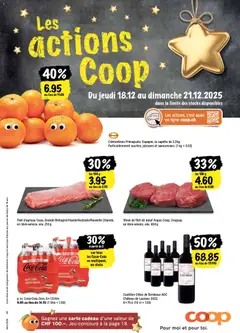 Coop - Les actions de la semaine ab 18.12.2025 gültig