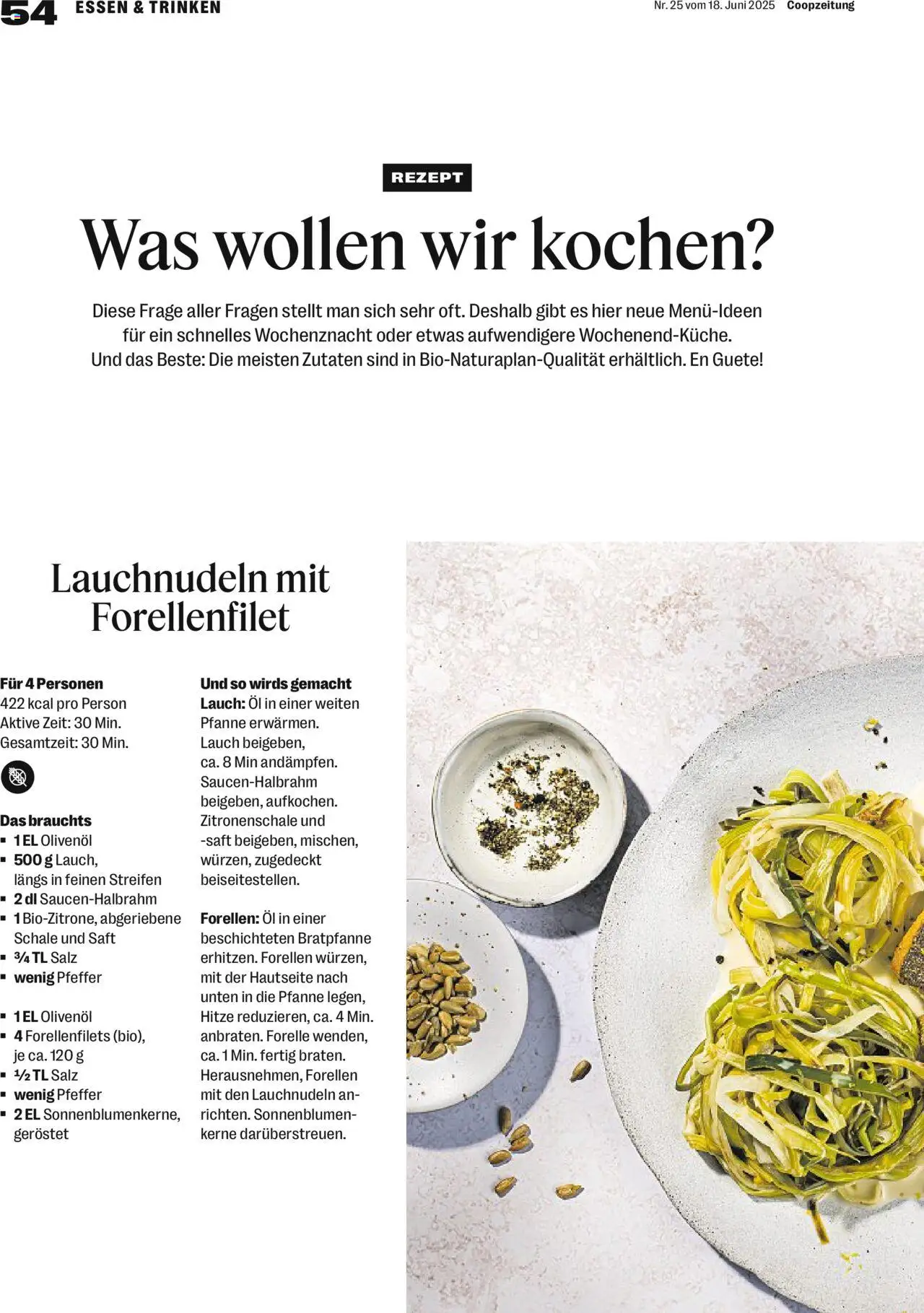 Coop Magazin ab 18.06.2025 | Seite: 54 | Produkte: Öl, Saft, Pfeffer, Salz