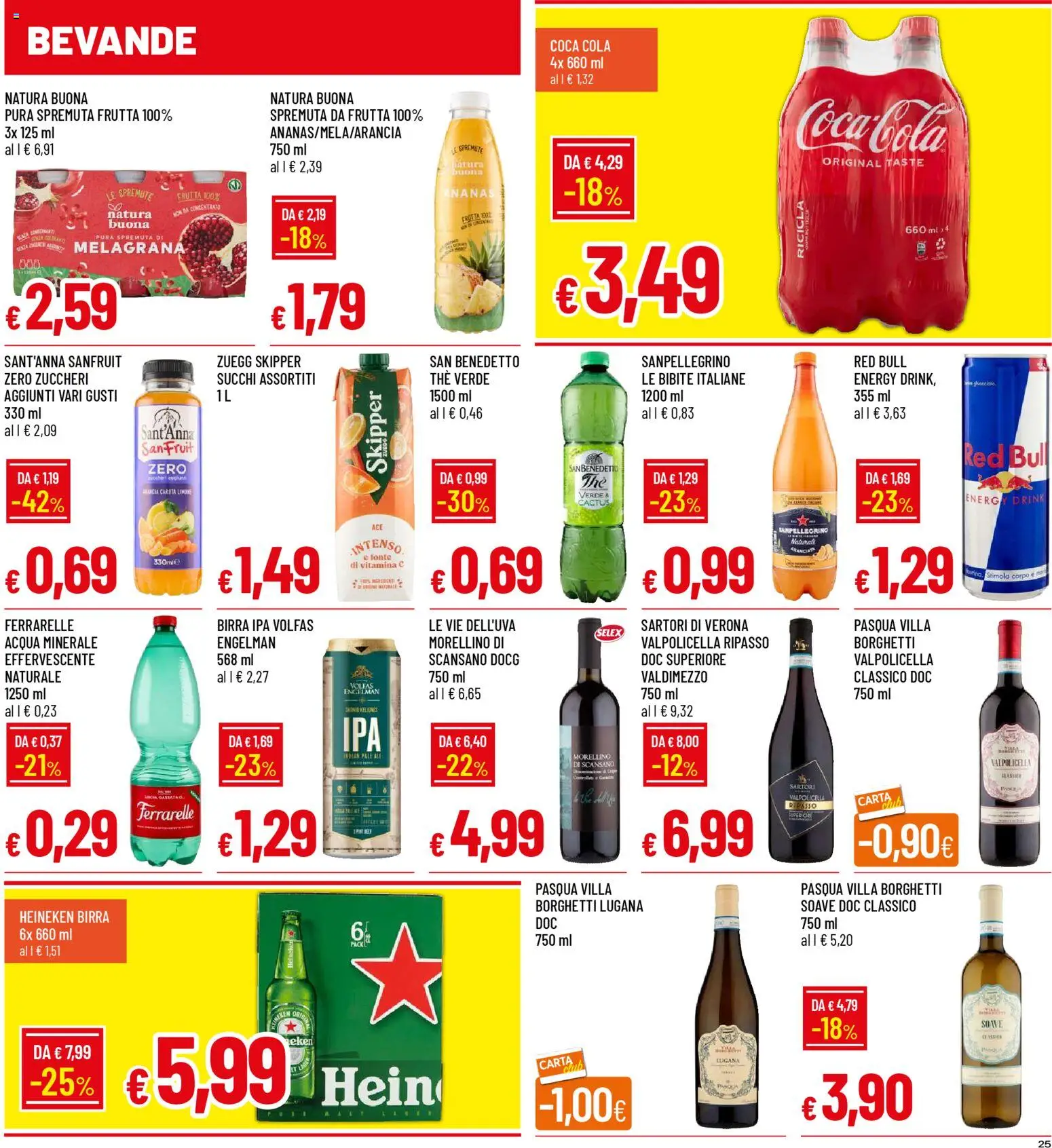 Volantino Galassia del 13.11.2025 | Pagina: 25 | Prodotti: Birra, Acqua, Bibite, Red Bull