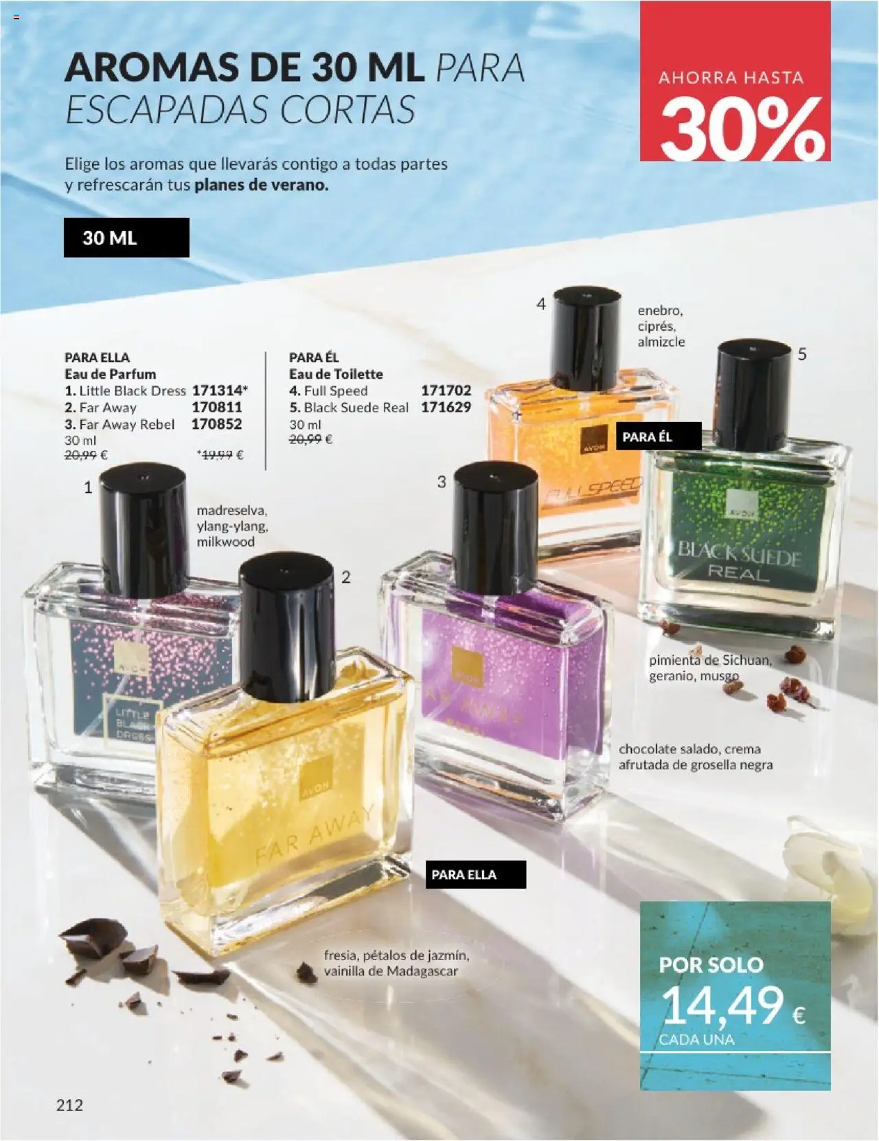 Catálogo AVON campaña 6 │ válido desde el 01.06.2025 | Página: 212 | Productos: Eau de toilette, Chocolate, Crema, Eau de parfum