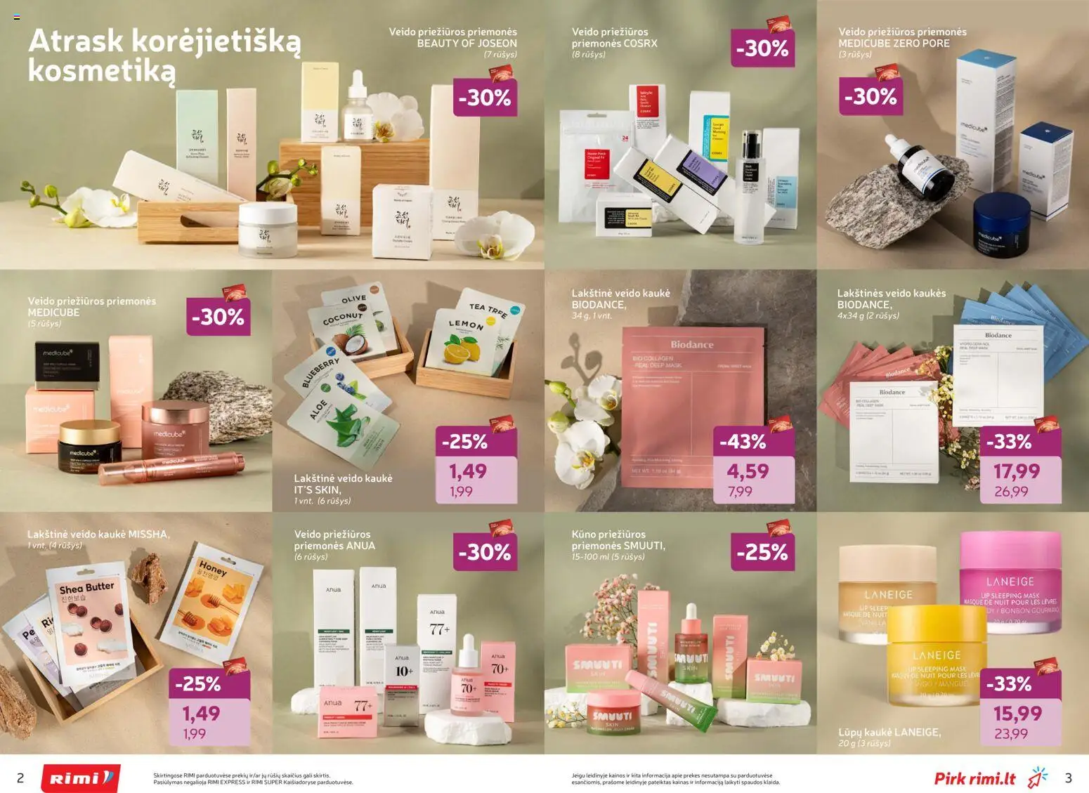 Rimi akcijos nuo 03.02.2026 | Puslapis: 2 | Prekių: Kaukė, Veido kaukė