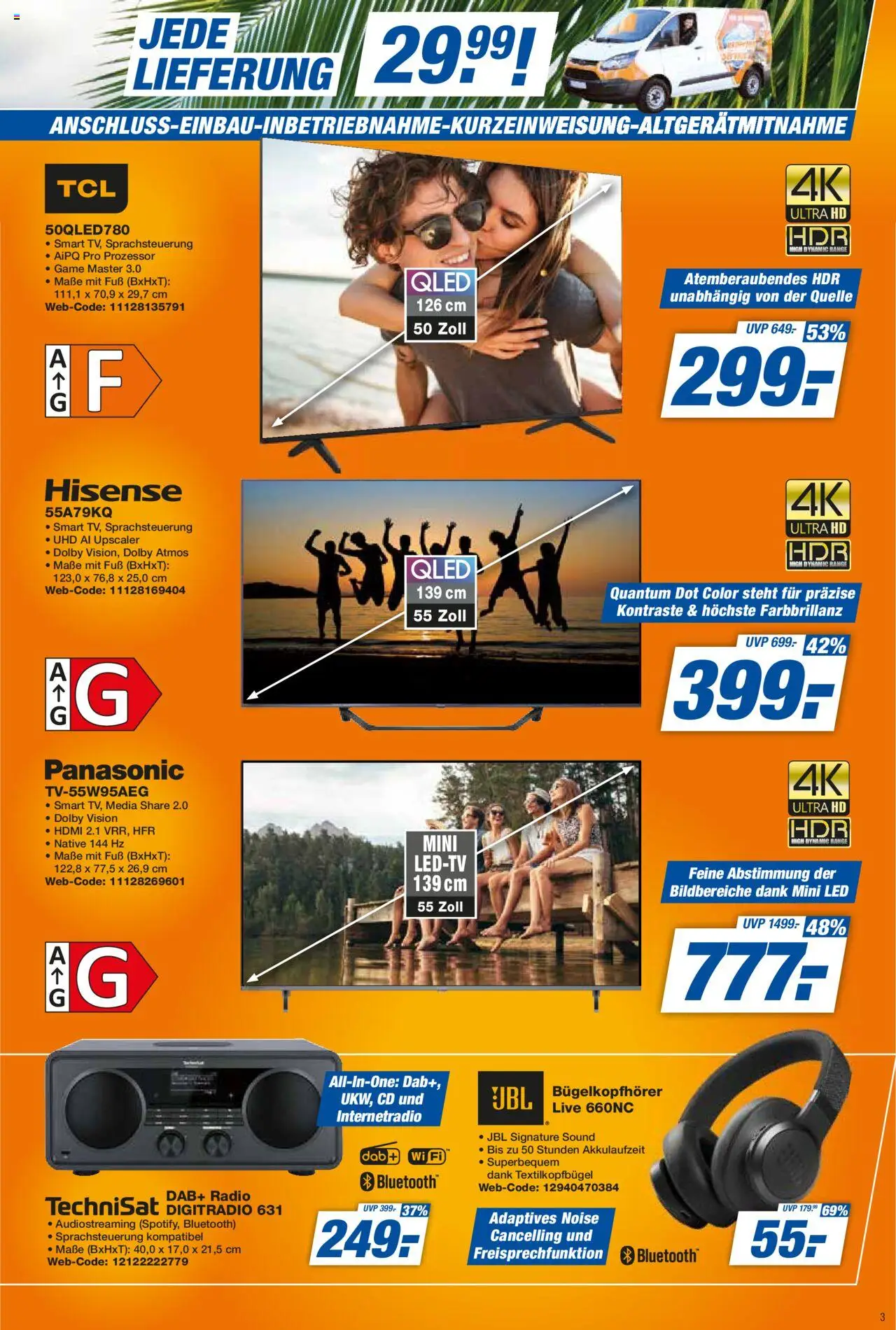 Expert Prospekt 	 - gültig ab dem 18.07.2025 | Seite: 3 | Produkte: Panasonic, Hisense, Radio