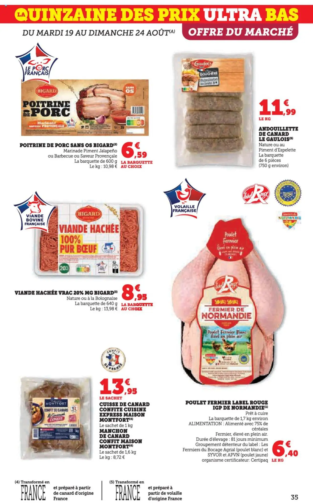  | Page: 35 | Produits: Volaille, Confit de canard, Piment d'espelette, Viande