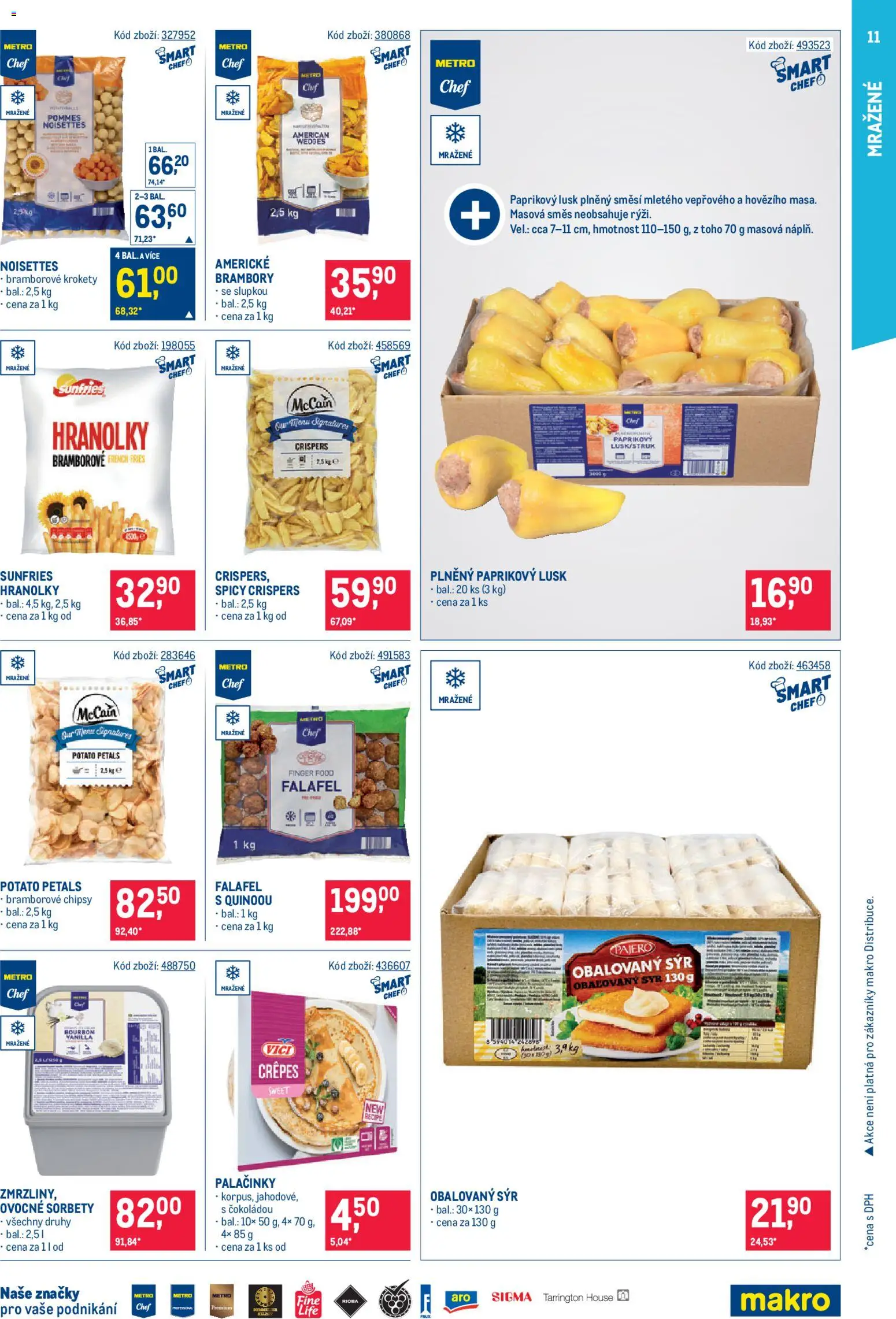 Makro leták - Gastronomie od 25.02.2026 | Strana: 11 | Produkty: Krokety, Bourbon, Hranolky, Brambory