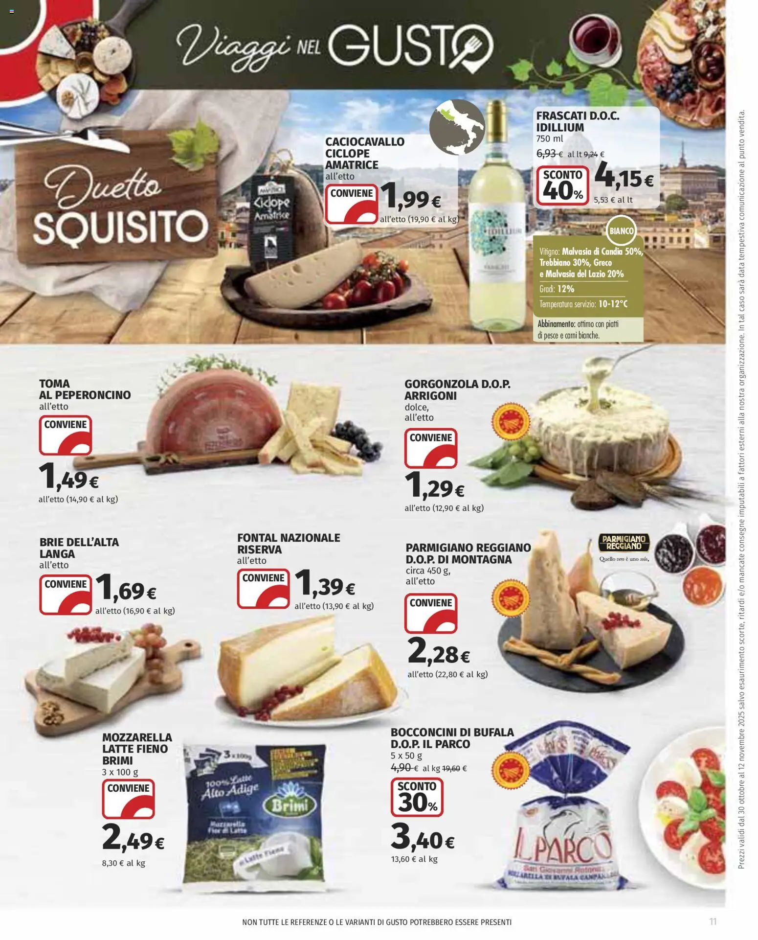 Volantino COOP del 30.10.2025 | Pagina: 11 | Prodotti: Latte, Peperoncino, Data, Gorgonzola