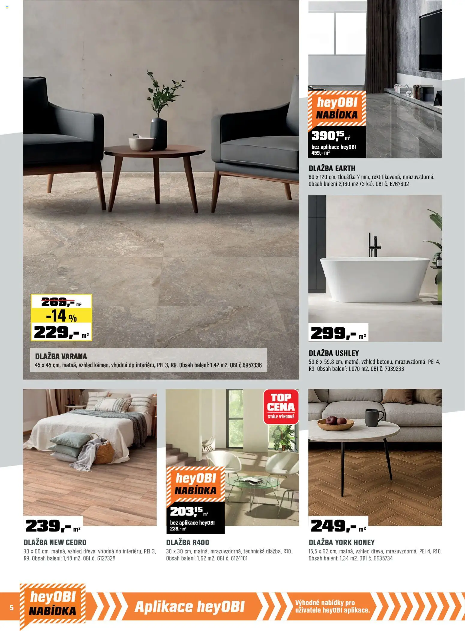 OBI leták od 01.02.2026 | Strana: 6 | Produkty: Dlažba
