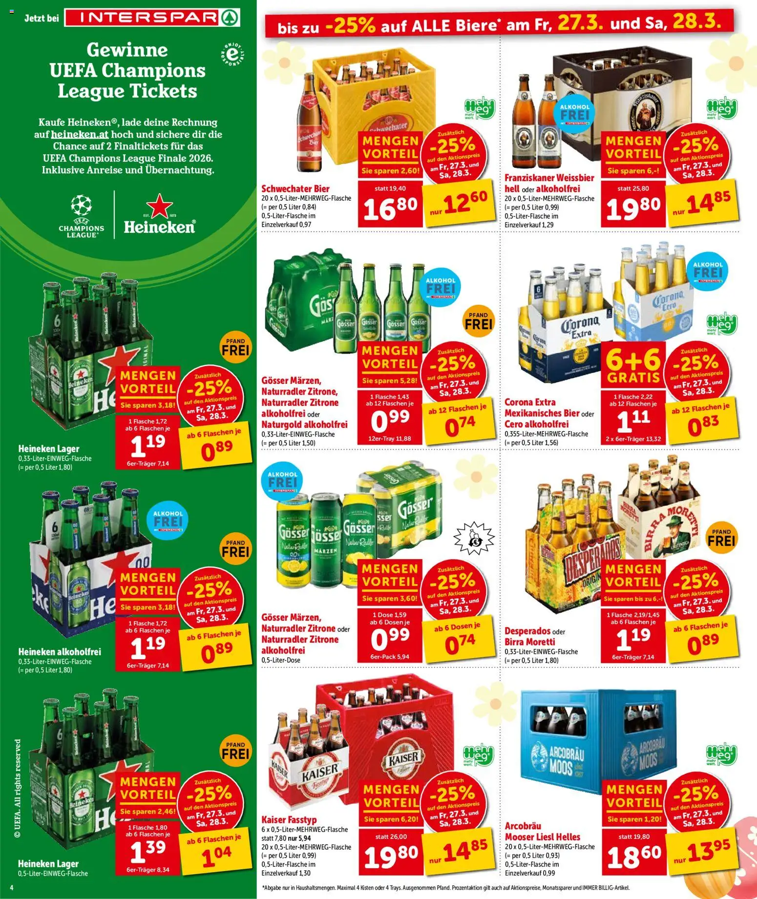 Interspar Flugblatt - Tirol gültig ab 26.03.2026 | Seite: 6 | Produkte: Zitrone, Bier