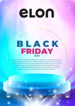 Forhåndsvisning av Elon - Black Friday Varsel gyldig fra 22.10.2025