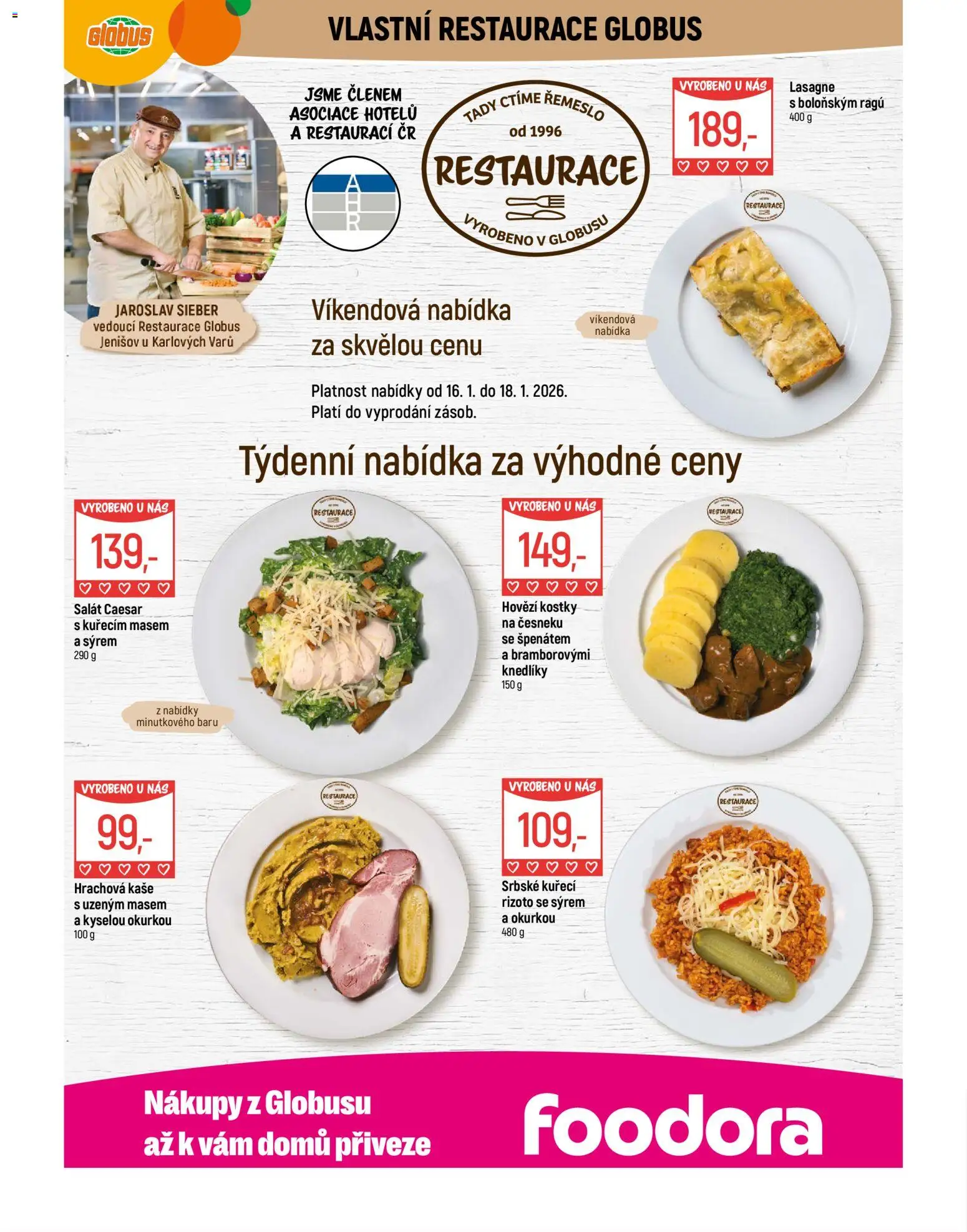 Globus leták - Karlovy Vary od 14.01.2026 | Strana: 7 | Produkty: Salát, Rizoto, Kaše, Lasagne