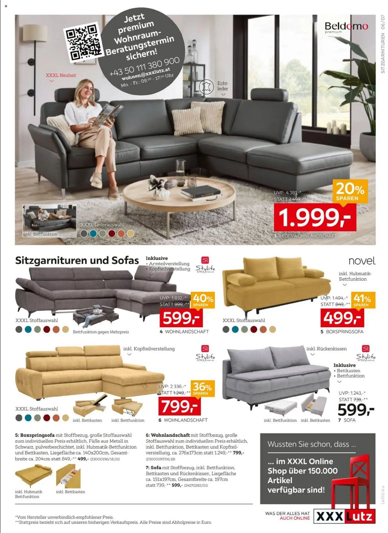 XXXLutz Prospekt aktuell gültig ab 27.01.2026 | Seite: 7 | Produkte: Uhr, Sofa
