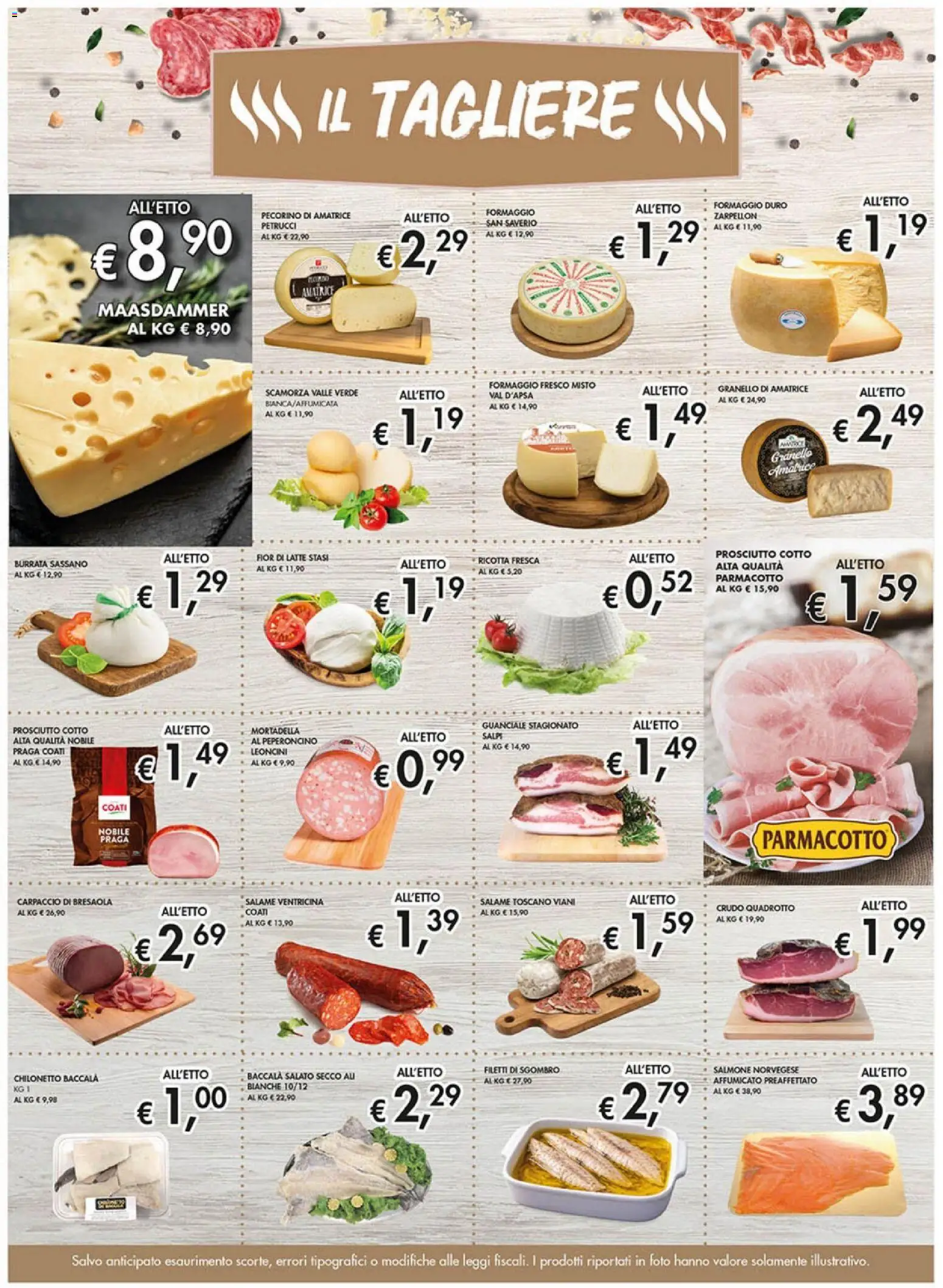 Volantino Coal del 12.03.2026 | Pagina: 5 | Prodotti: Mortadella, Tagliere, Pecorino, Guanciale