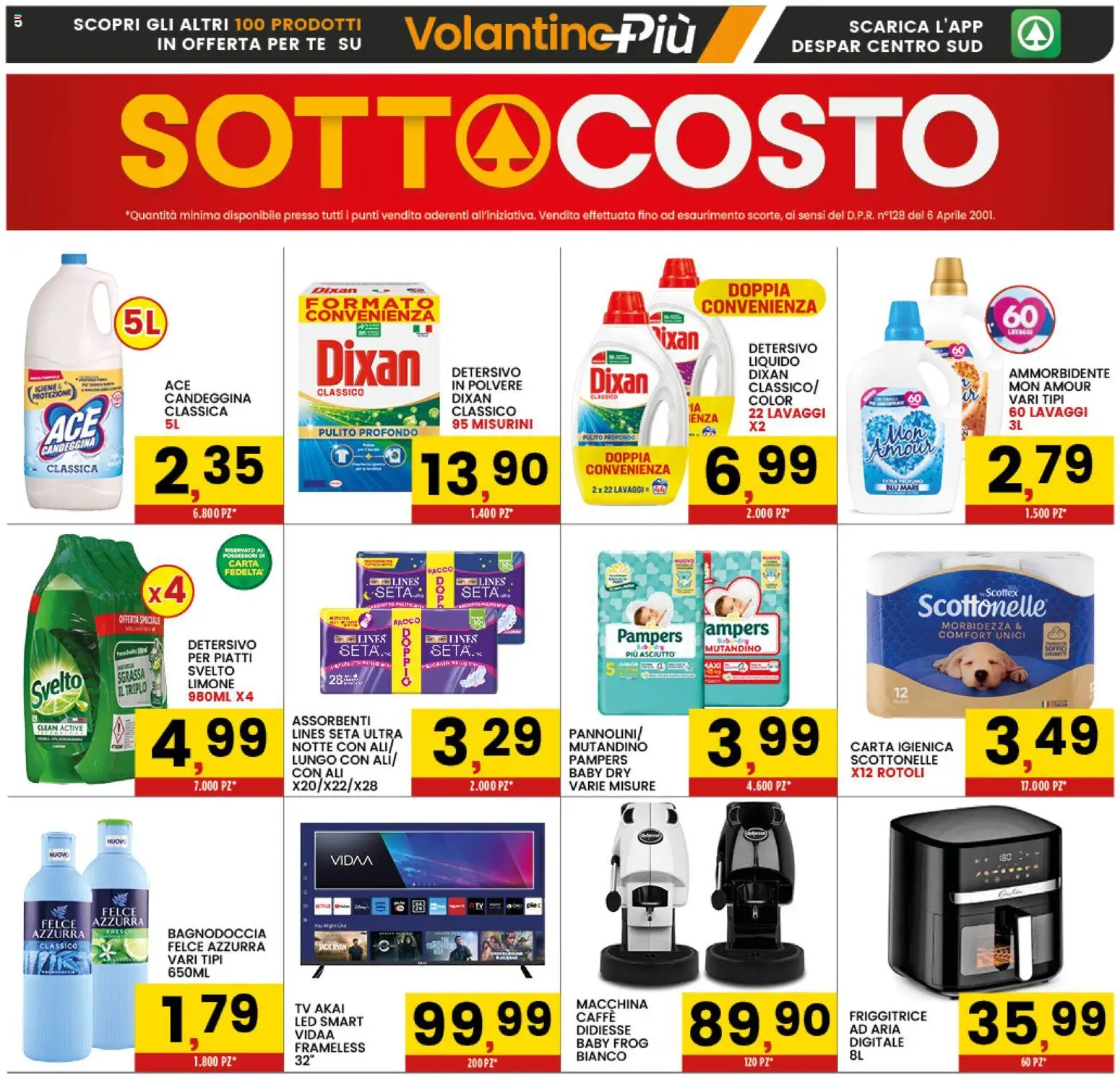 Volantino Interspar del 17.11.2025 | Pagina: 5 | Prodotti: Carta igienica, Ammorbidente, Tè, TV