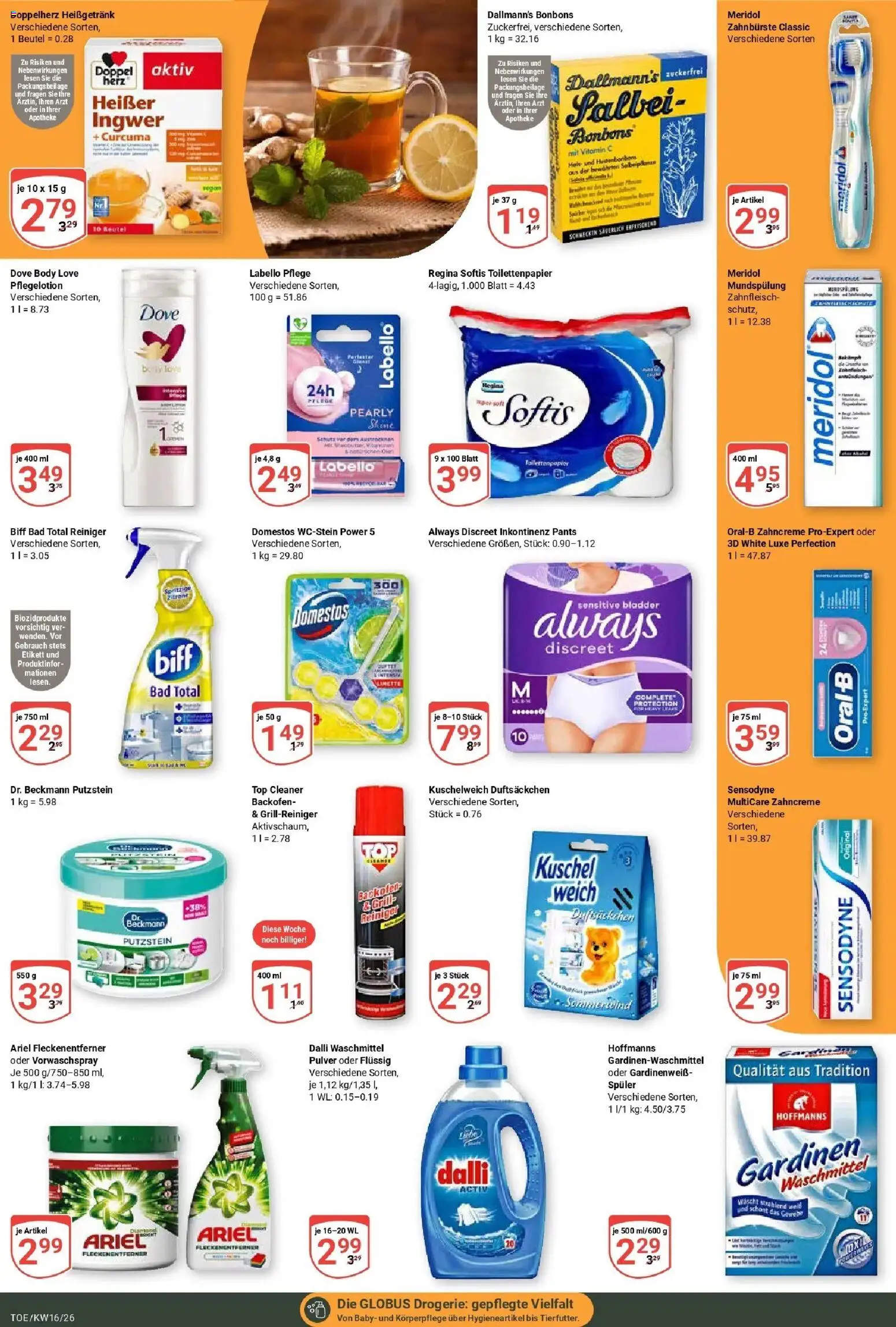 Globus Prospekt Tönisvorst	 – gültig ab 12.04.2026 | Seite: 21 | Produkte: Top, Fleckenentferner, Backofen, Toilettenpapier