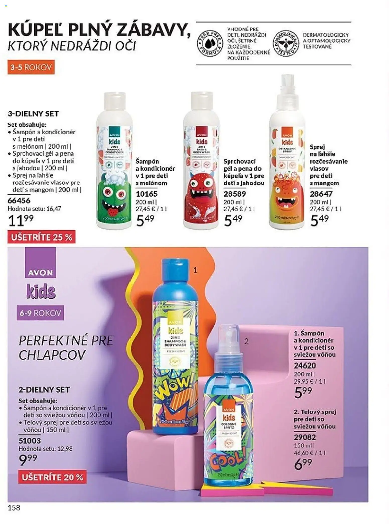 Nové Avon akcie – leták je platný od 01.05.2026 | Strana: 158 | Produkty: Šampón, Kondicionér
