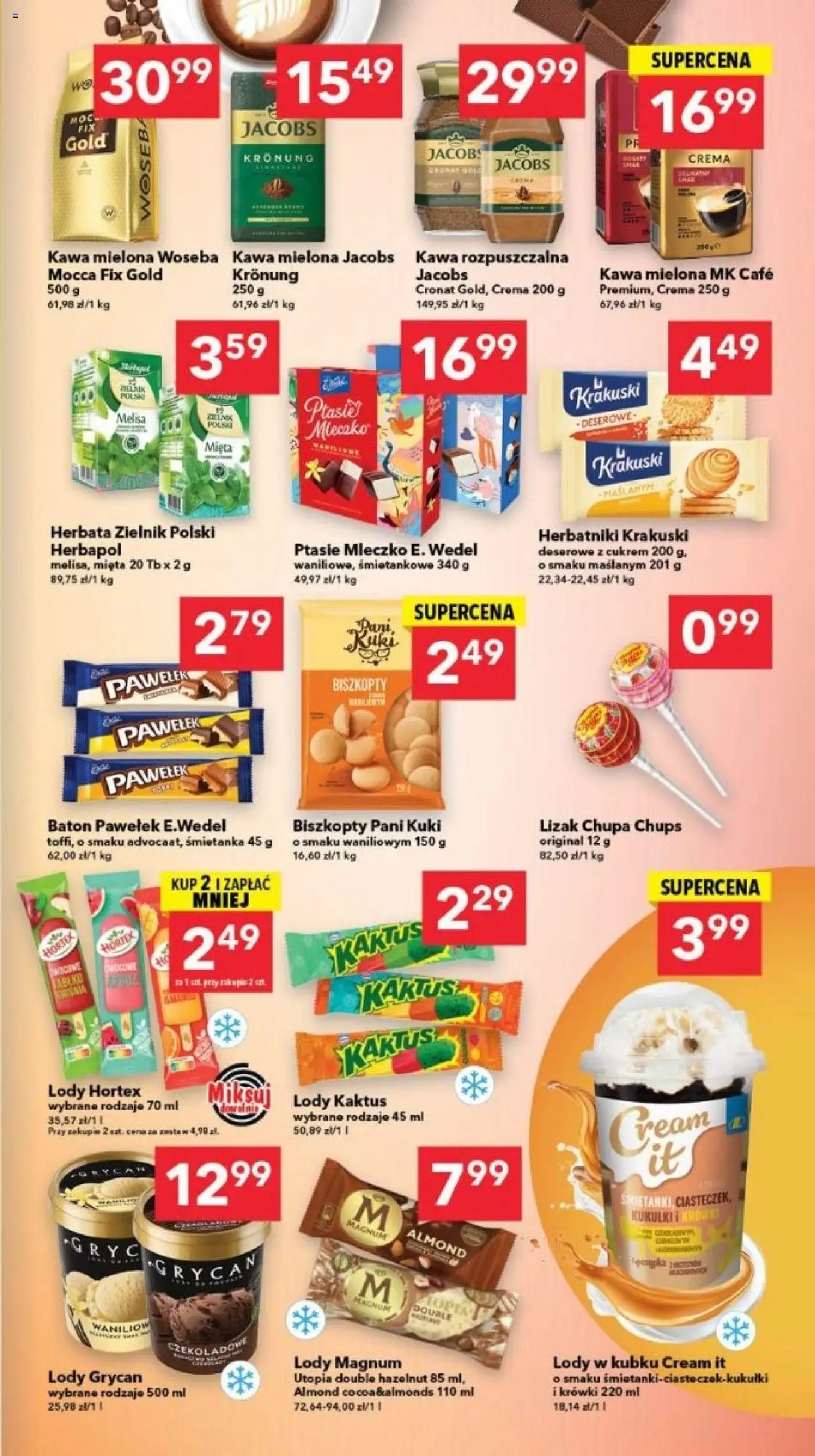 Lewiatan gazetka - Gdańsk od 05.06.2025 | Strona: 5 | Produkty: Herbatniki, Lody Magnum, Lody Kaktus, Melisa