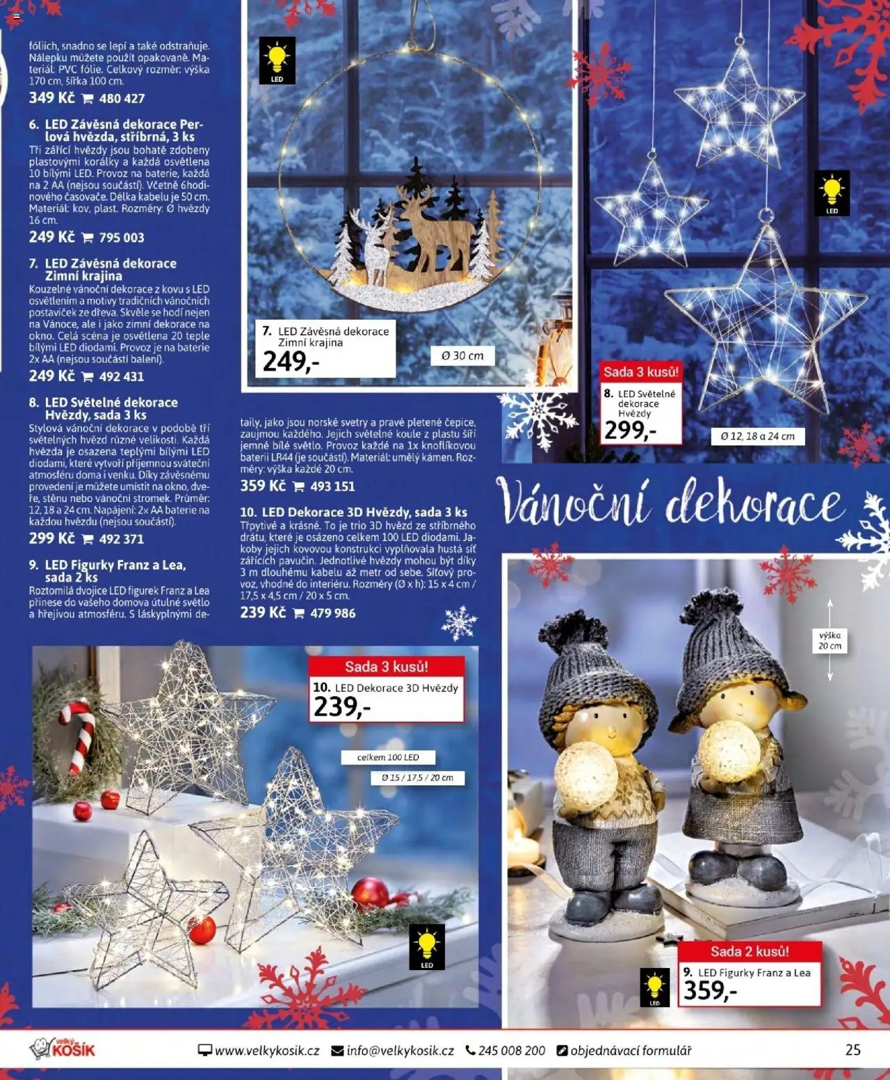 Velký Košík katalog říjen od 01.10.2025 | Strana: 25 | Produkty: Figurky, Baterie, LED, Dekorace