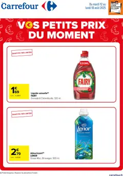 Carrefour - Prévisualisation de Carrefour catalogue vos petits prix du moment valide à partir de 12.08.2025