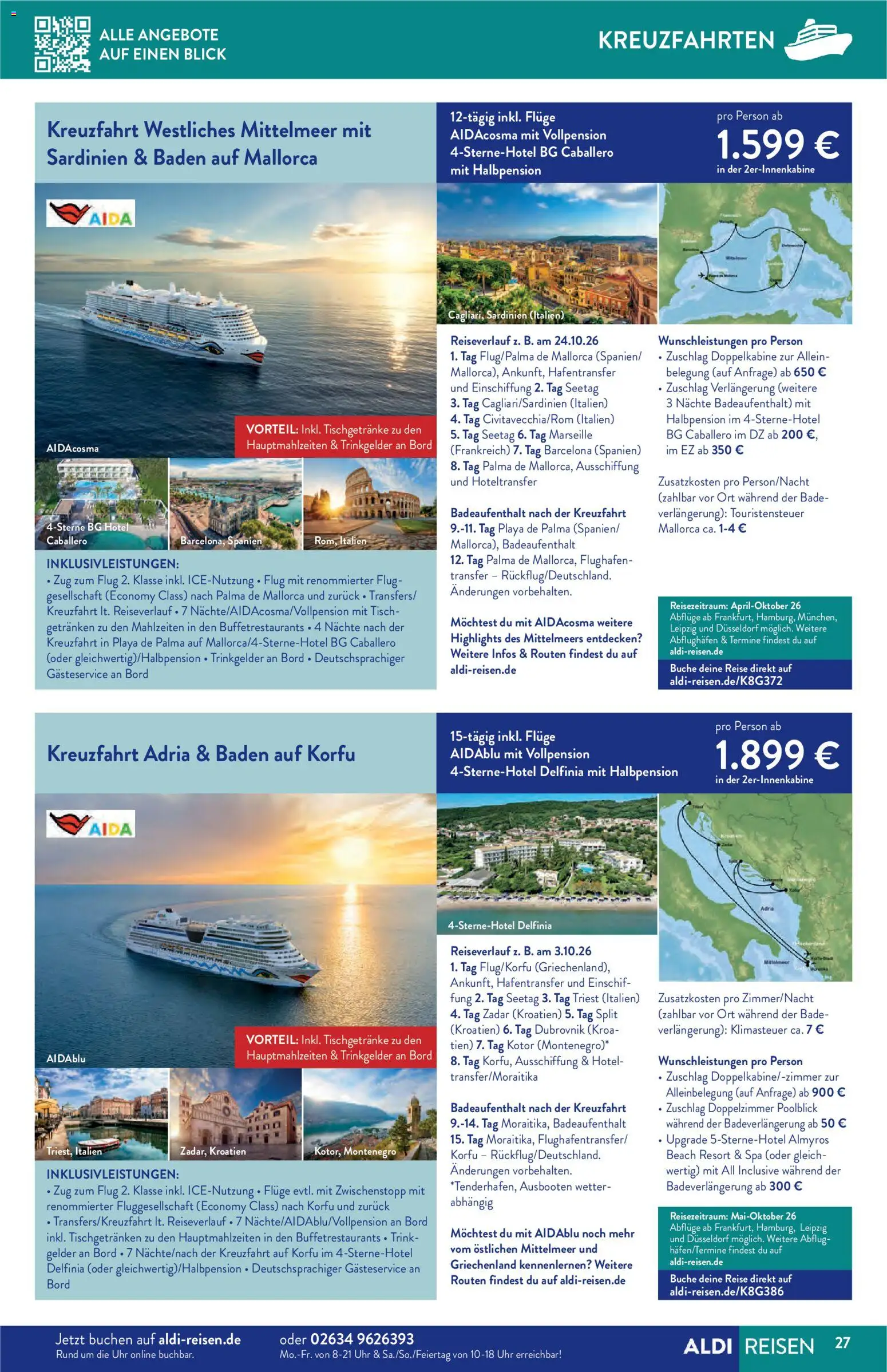 Aldi Reisen  Reisemagazin – gültig ab 01.01.2026 | Seite: 27