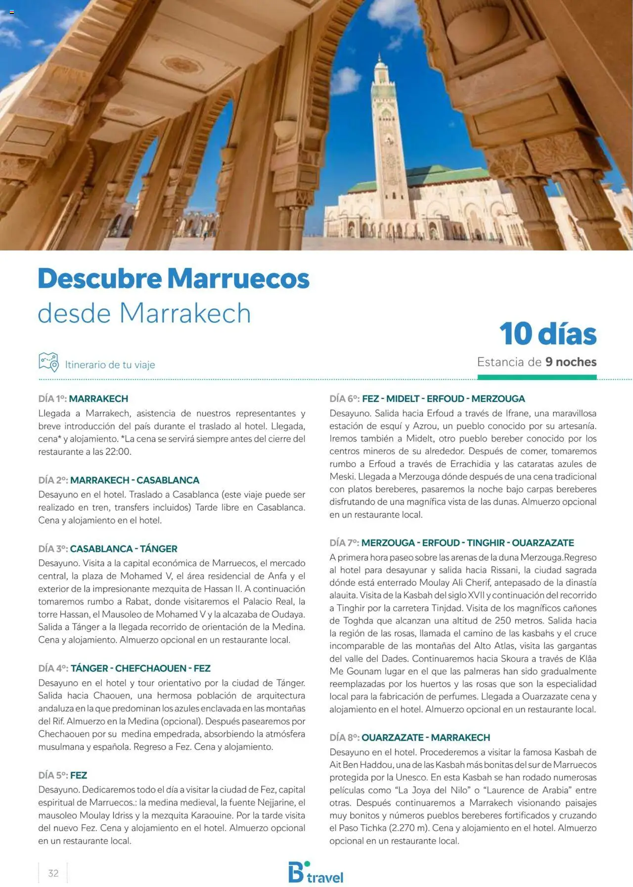 B the travel brand Marruecos │ válido desde el 10.05.2024 | Página: 32 | Productos: Palmeras