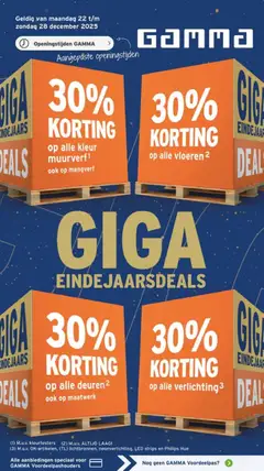 GAMMA - Folder - Voorbeeld van een folder van GAMMA, geldig van 22.12.2025