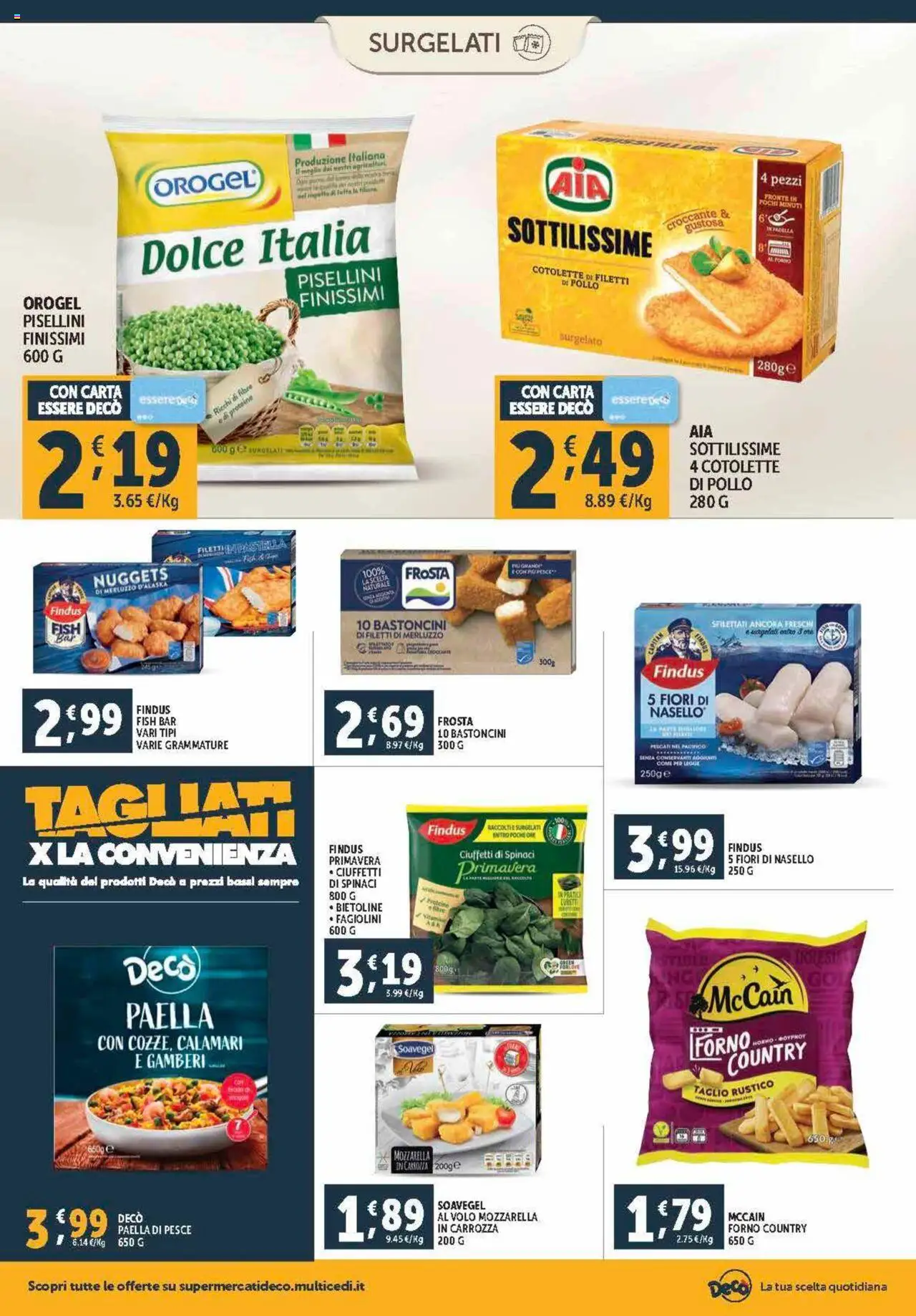 Volantino Decò del 21.08.2025 | Pagina: 14 | Prodotti: Pesce, Padella, Fagiolini, Paella