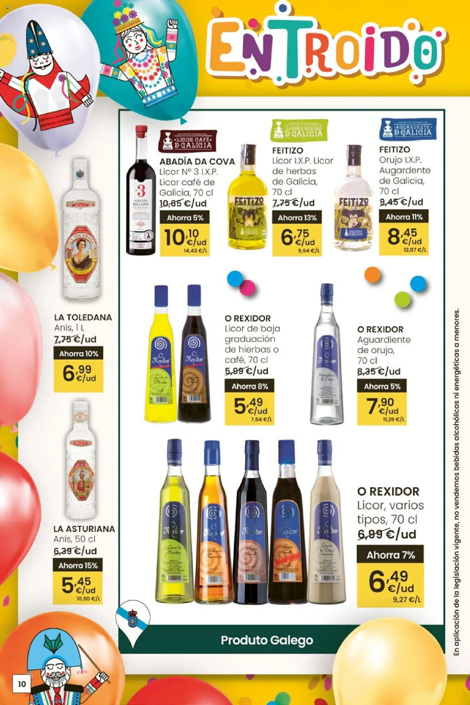 Eroski - Entroido do aforro │ válido desde el 29.01.2026 | Página: 10 | Productos: Licor, Café