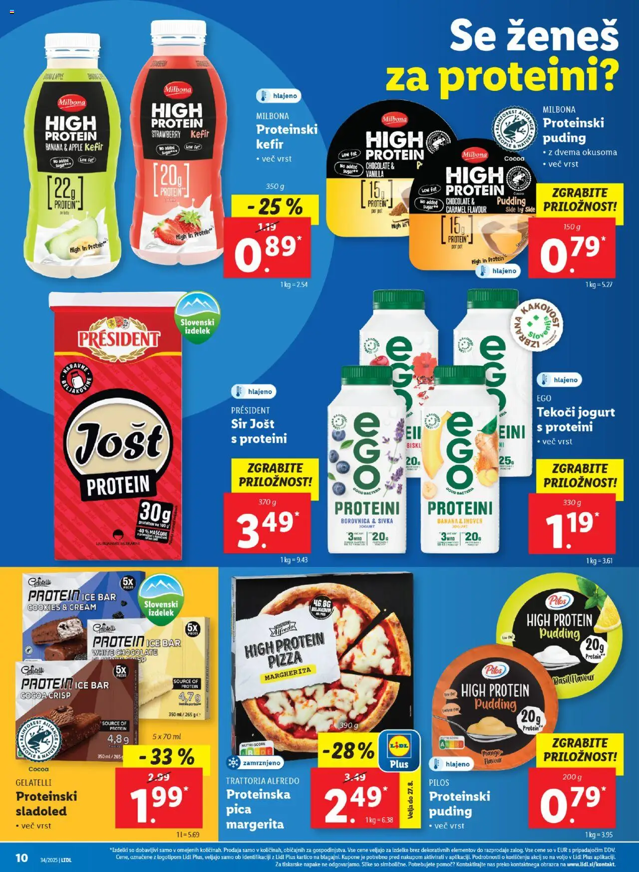 Lidl katalog │ velja od 21.08.2025 | Stran: 18 | Izdelki: Puding, Sir, Jogurt, Sladoled