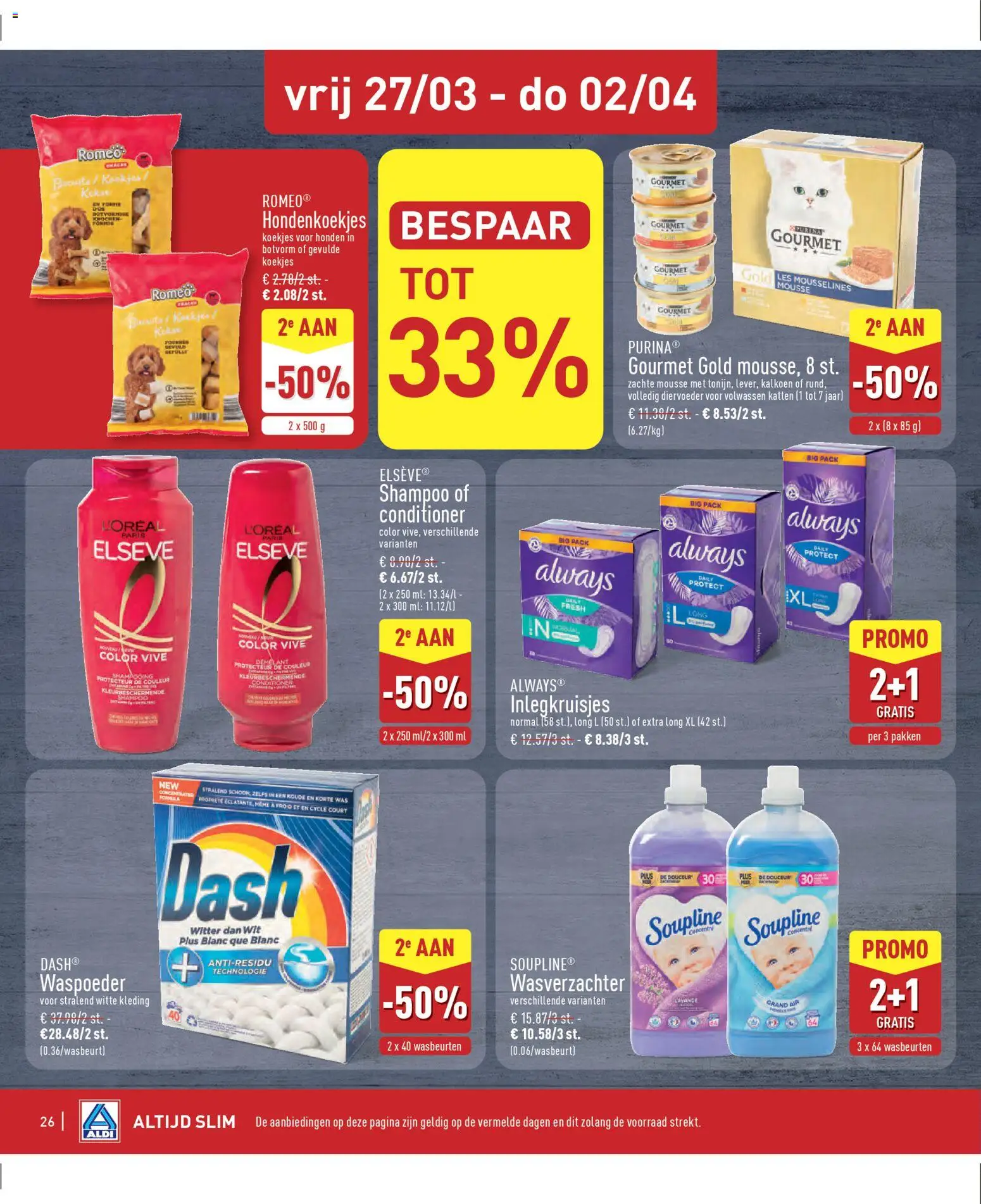 {H1} | Pagina: 26 | Producten: Koekjes, Was, Shampoo, Conditioner