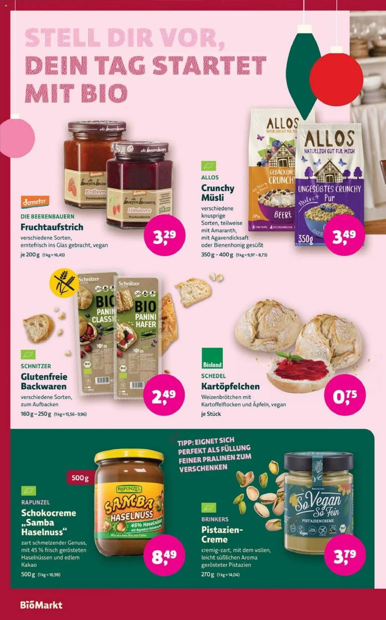 Denns BioMarkt Angebote – gültig ab 17.12.2025 | Seite: 10 | Produkte: Musli, Pistazien, Creme, Himbeere