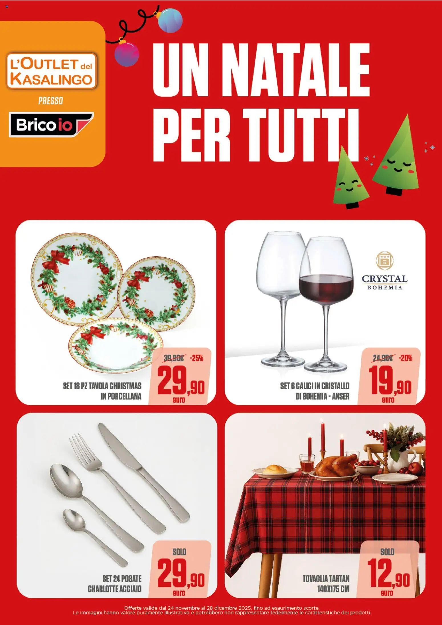Volantino Brico io del 24.11.2025 | Pagina: 10 | Prodotti: Posate, Tovaglia