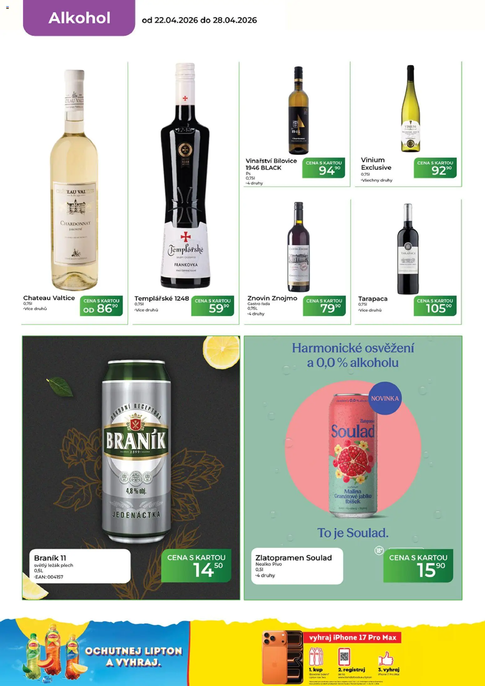 Tamda Foods leták od 22.04.2026 | Strana: 16 | Produkty: Zlatopramen, Pivo, Iphone, Braník 11