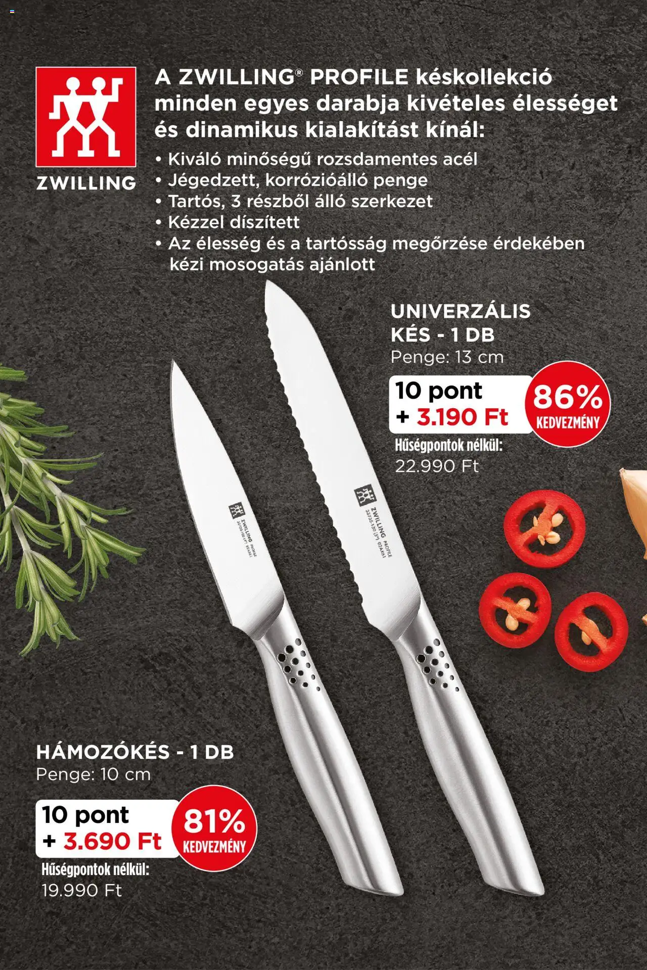 Interspar akciós ujság - amely érvényes a következő dátumtól: 02.10.2025 | Oldal: 4 | Termékek: Kés