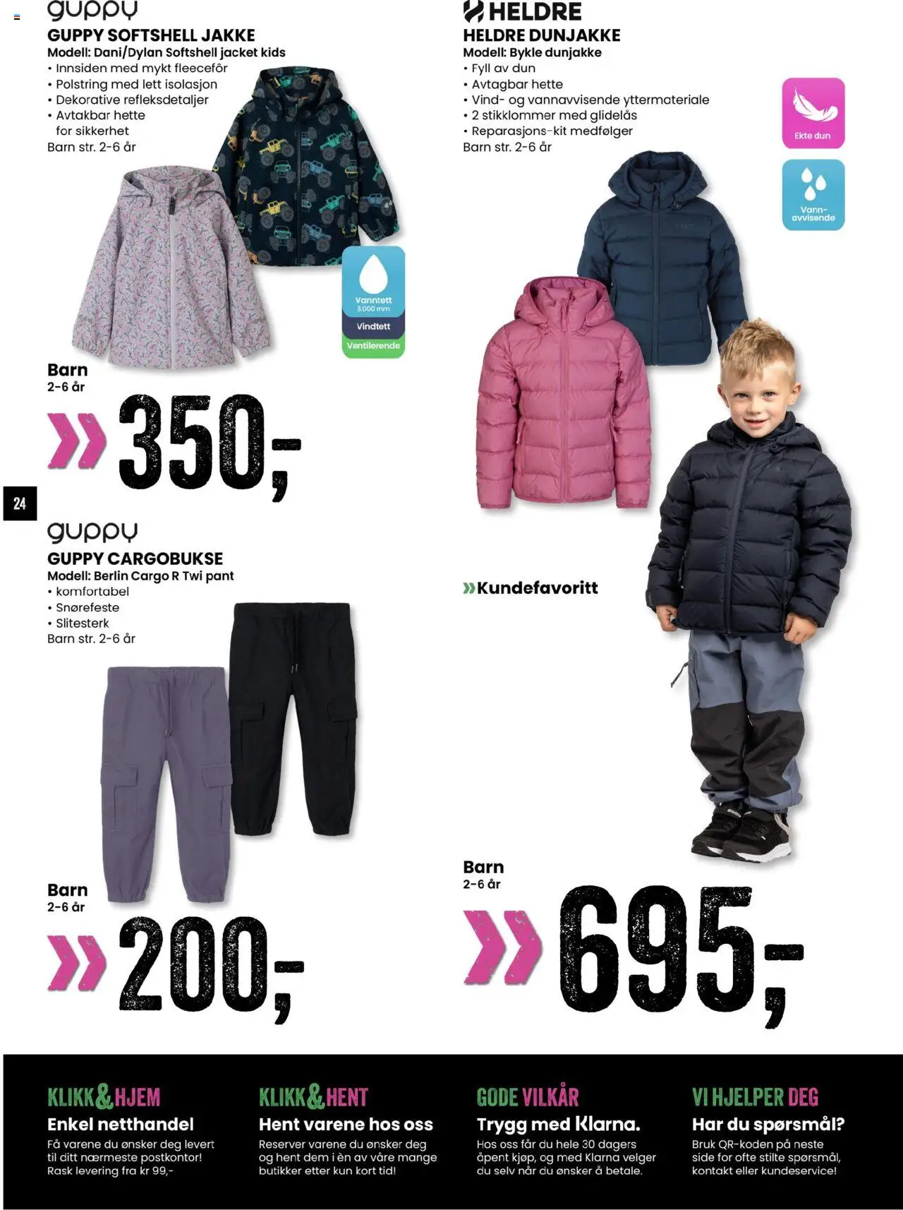  | Side: 24 | Produkter: Jakke, Kontakt, Cargobukse, Вермішель