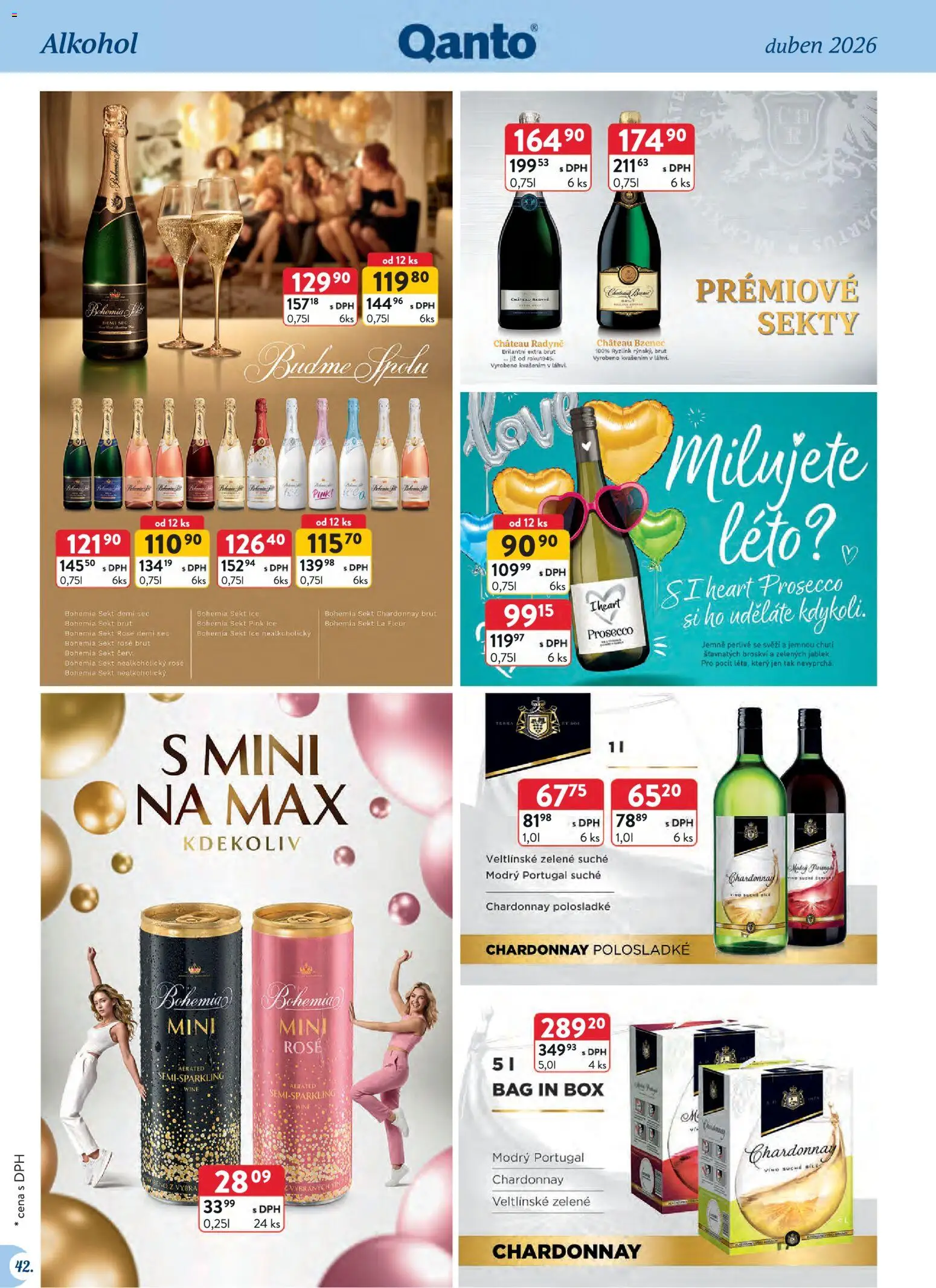 Astur & Qanto leták - Velkoobchod 04/2026 od 01.04.2026 | Strana: 42 | Produkty: Box, Bohemia sekt, Víno, Bohemia Sekt Ice