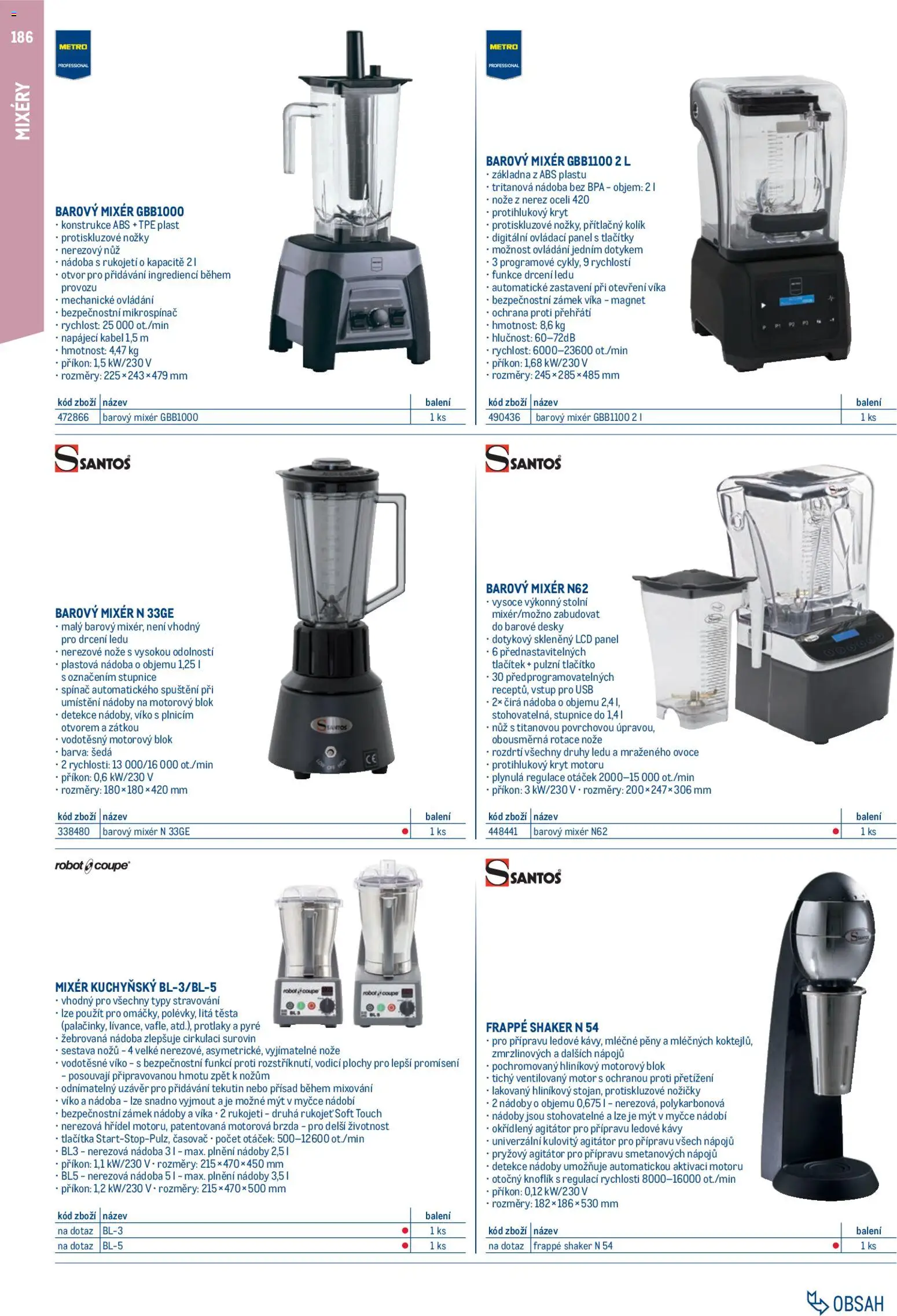 Makro leták - Gastro vybavení a zařízení od 01.02.2026 | Strana: 186 | Produkty: Nádobí, Nože, Robot, Desky