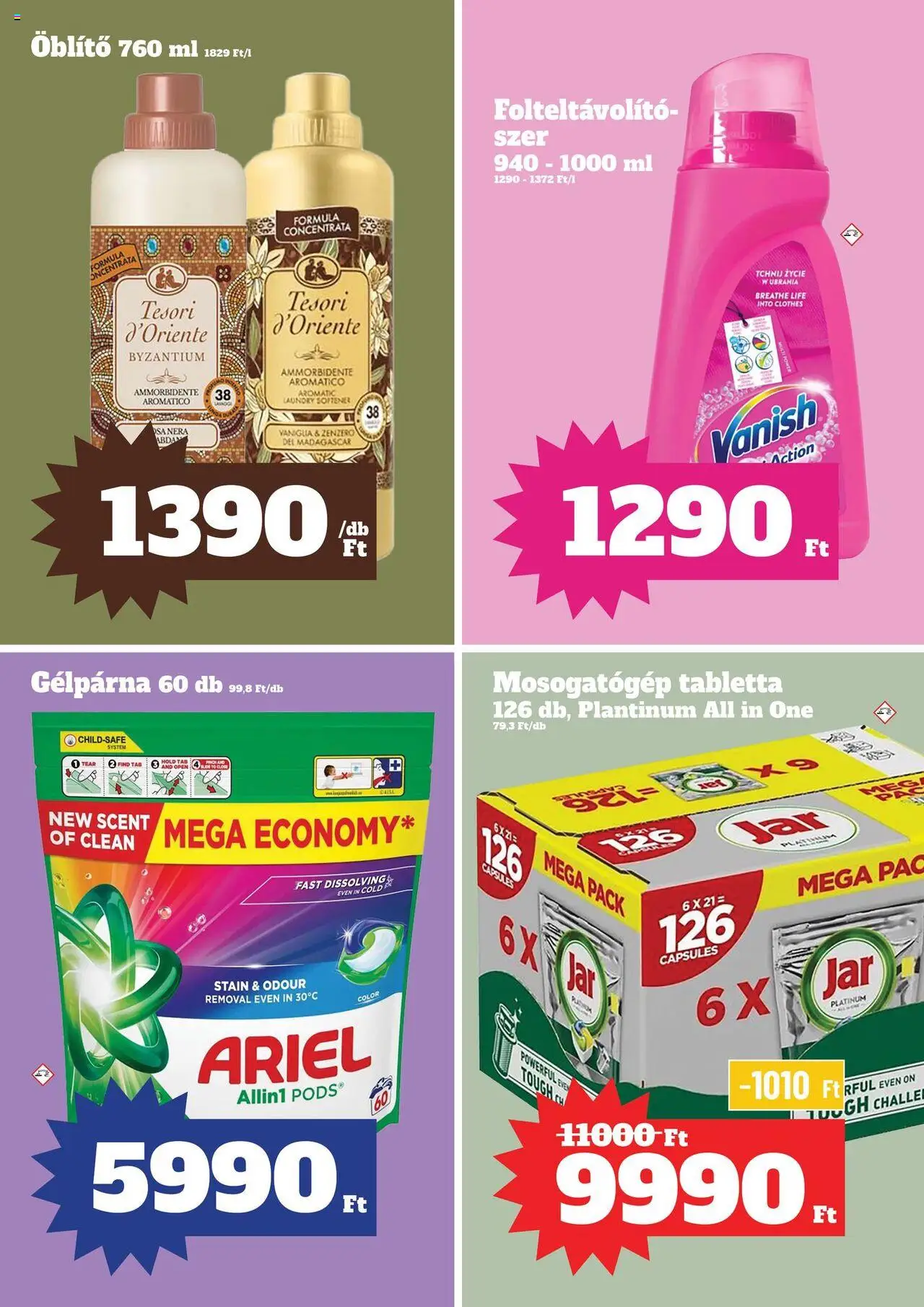 Family Diszkont akciós ujság - amely érvényes a következő dátumtól: 16.10.2025 | Oldal: 26 | Termékek: Ariel, Mosogatógép, Folteltávolító, Mosogatógép tabletta