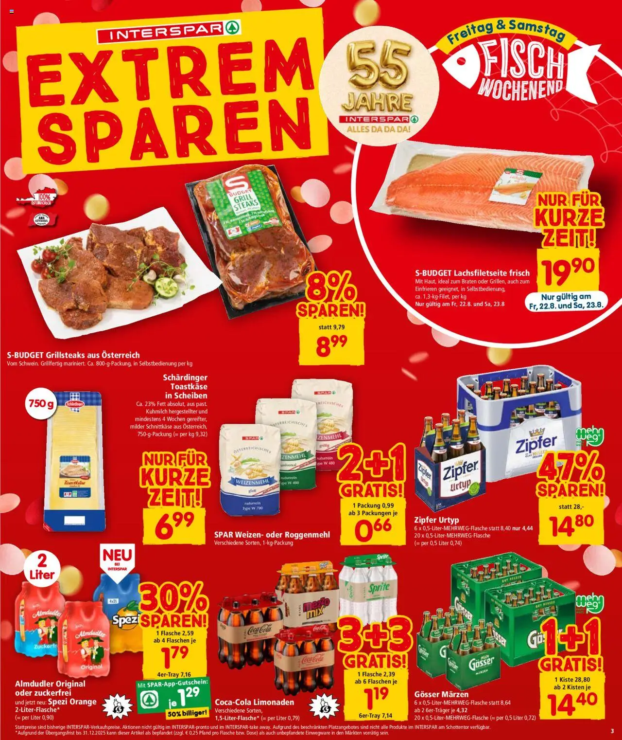 Interspar Flugblatt - Oberösterreich gültig ab 21.08.2025 | Seite: 3 | Produkte: Fisch