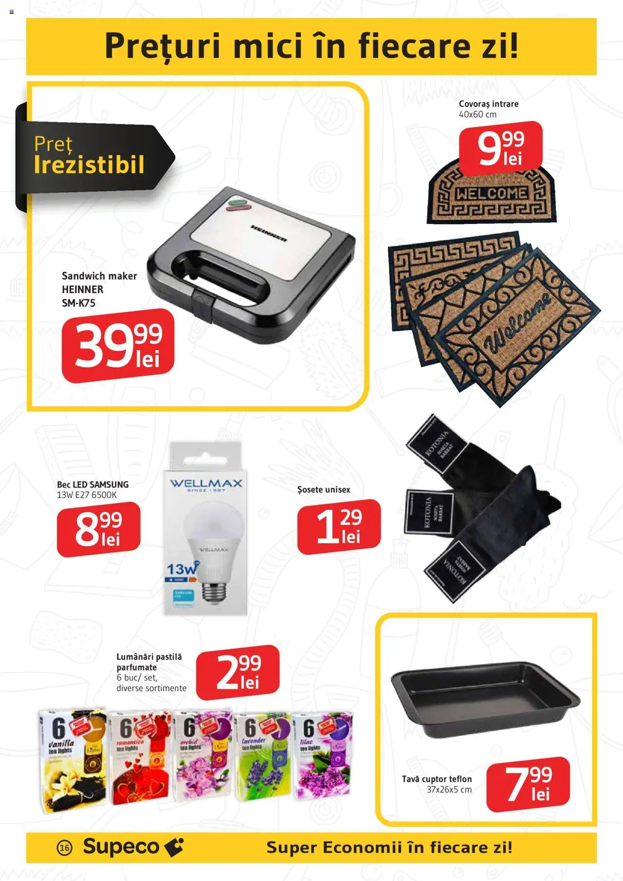 Noul catalog Supeco – valabil de la 18.09.2025 | Pagină: 16 | Produse: Cuptor, Mici, Șosete, Bisiklet Aparatları