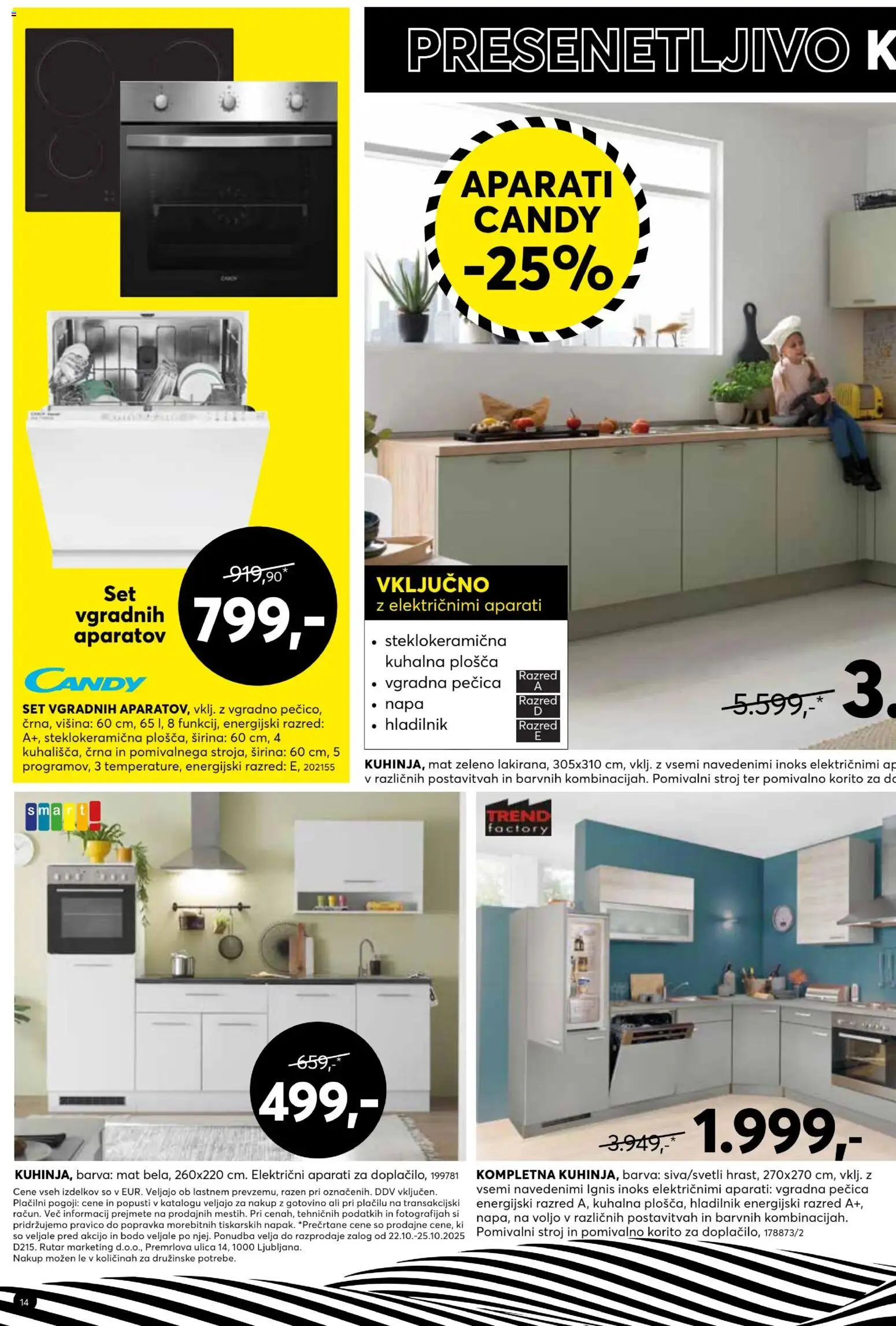 Novi Dipo katalog ponudbe – veljaven od 22.10.2025 | Stran: 14 | Izdelki: Pomivalni stroj, Pomivalno korito, Vgradna pečica, Barva