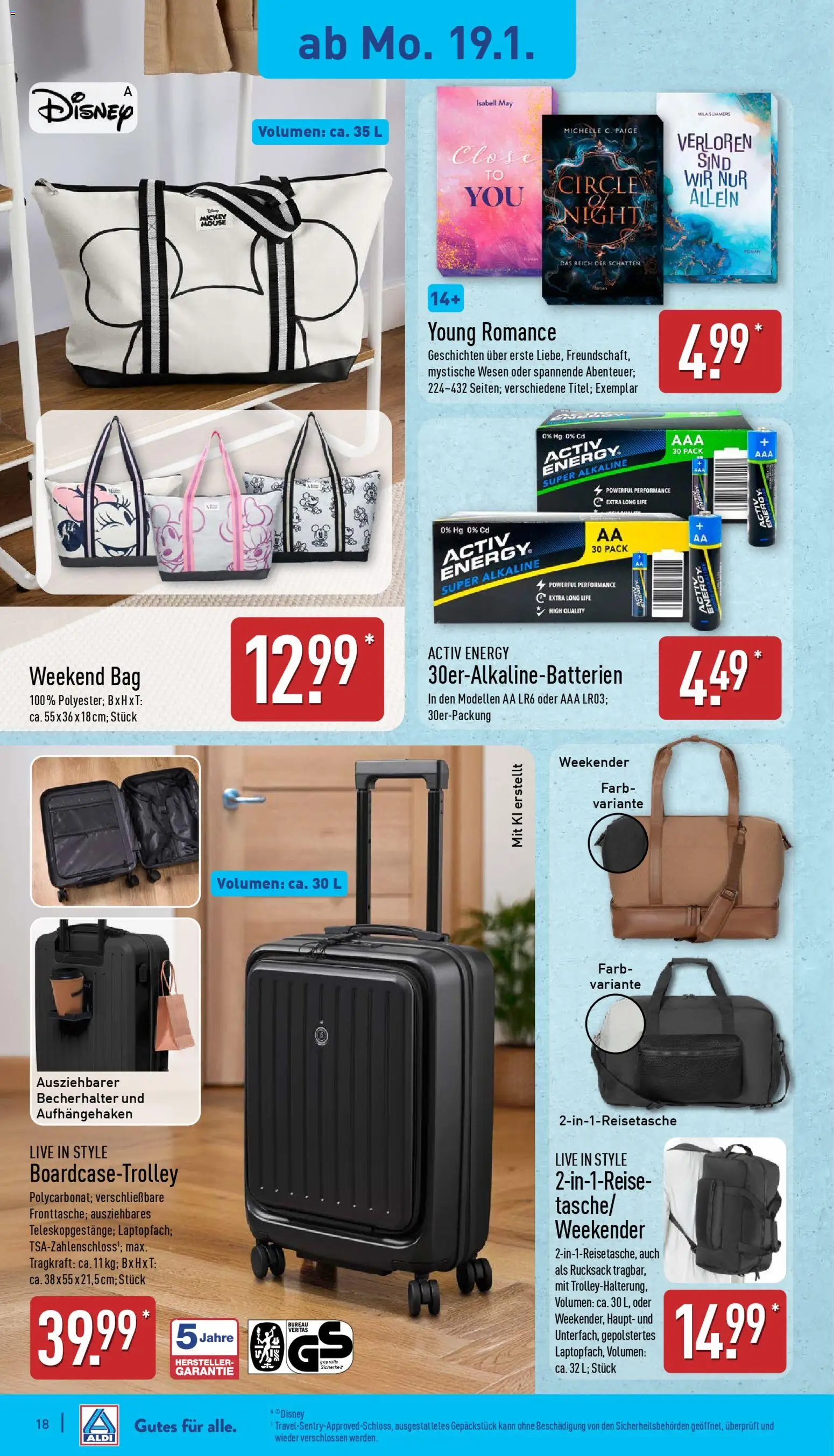 Aldi Prospekt 	 – gültig ab 19.01.2026 | Seite: 18 | Produkte: Energy, Rucksack