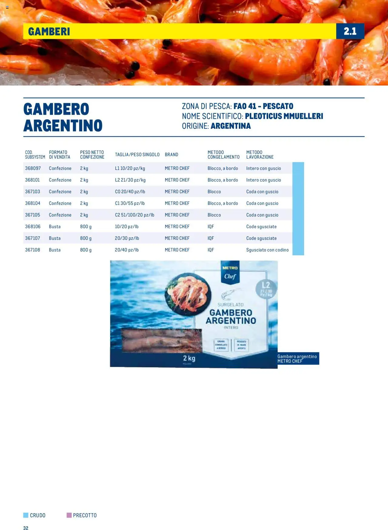 Volantino Metro del 30.06.2025 | Pagina: 32 | Prodotti: Gamberi, Pesca, Metro