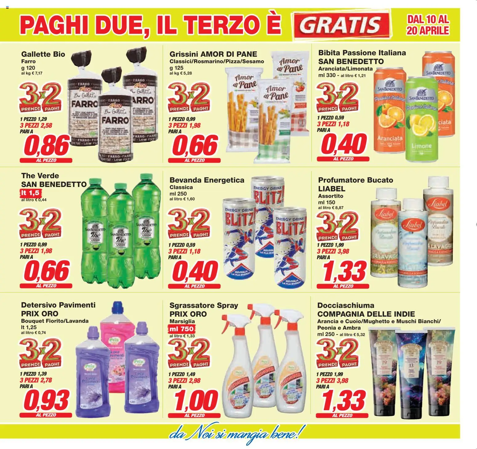Volantino Prix del 10.04.2026 | Pagina: 8 | Prodotti: Sgrassatore, Limone, Bibita, Farro