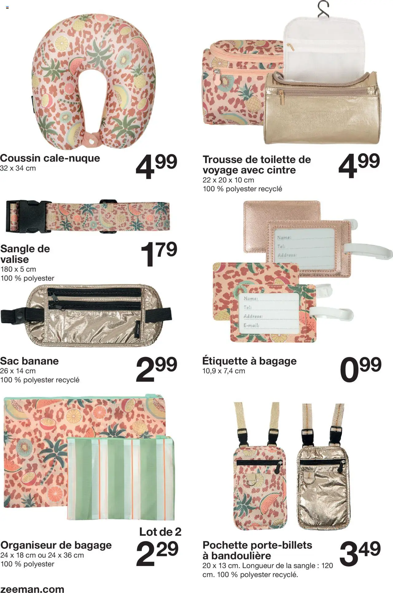  | Page: 2 | Produits: Sac, Banane, Cintre, Valise