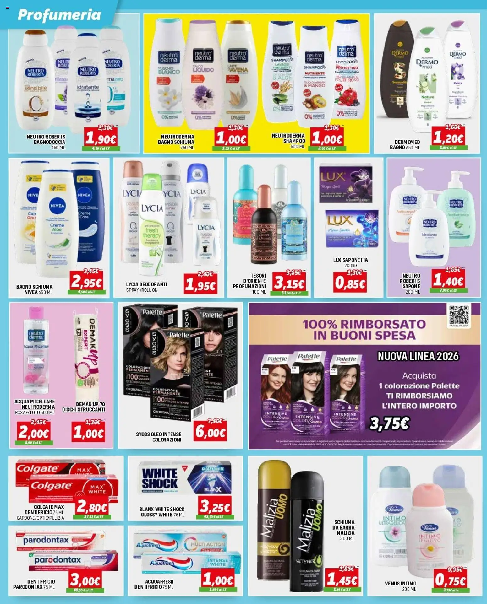 Volantino Orizzonte del 09.04.2026 | Pagina: 4 | Prodotti: Shampoo, Acqua micellare, Saponetta, Acqua